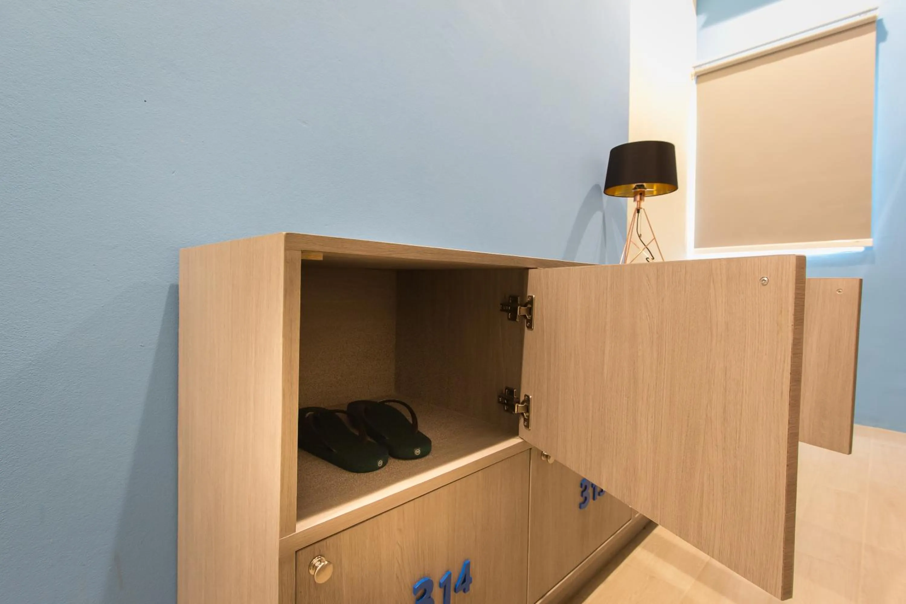 wardrobe in Lazy Sunday hostel