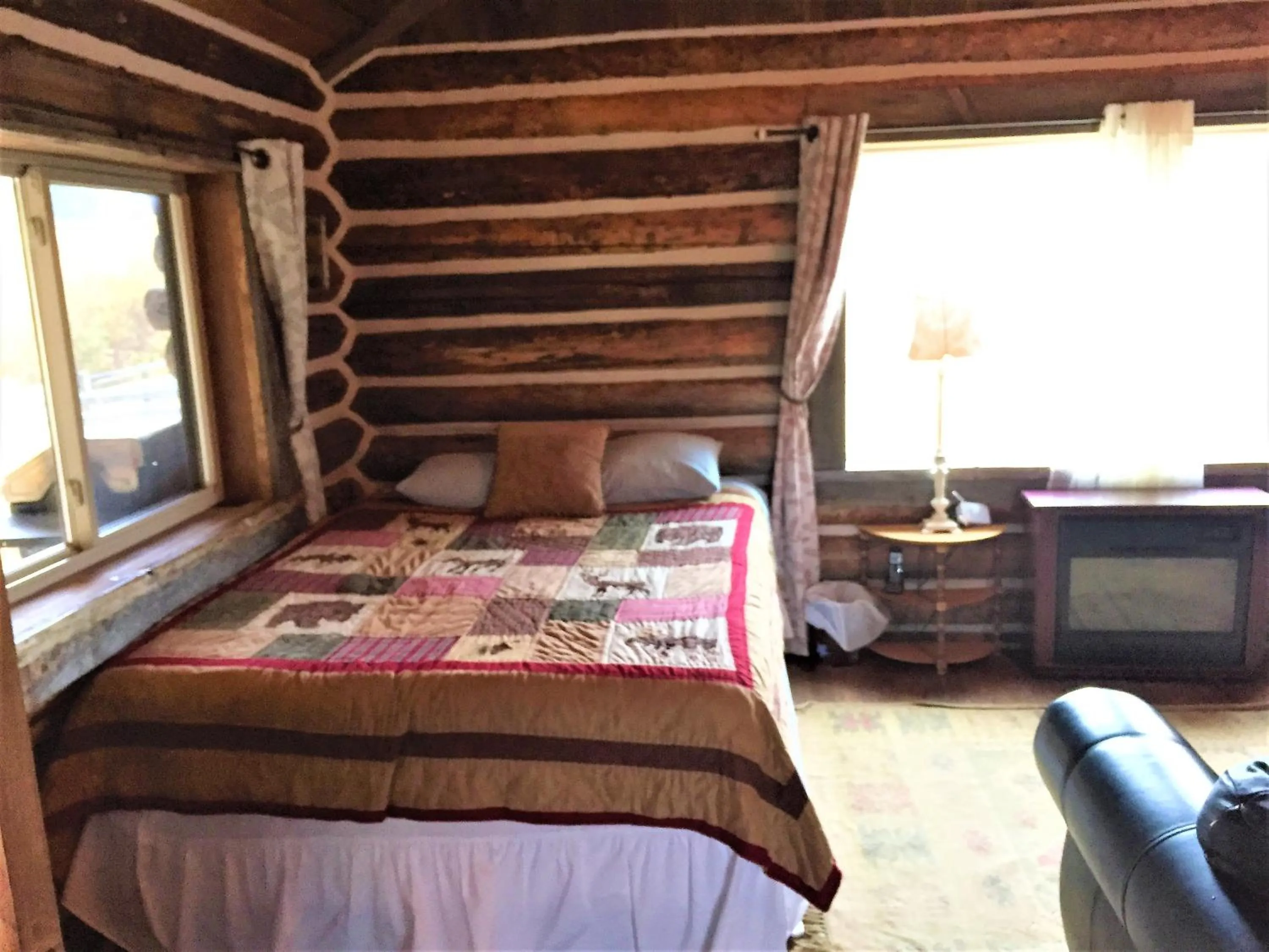 Bed in Creek Cabin