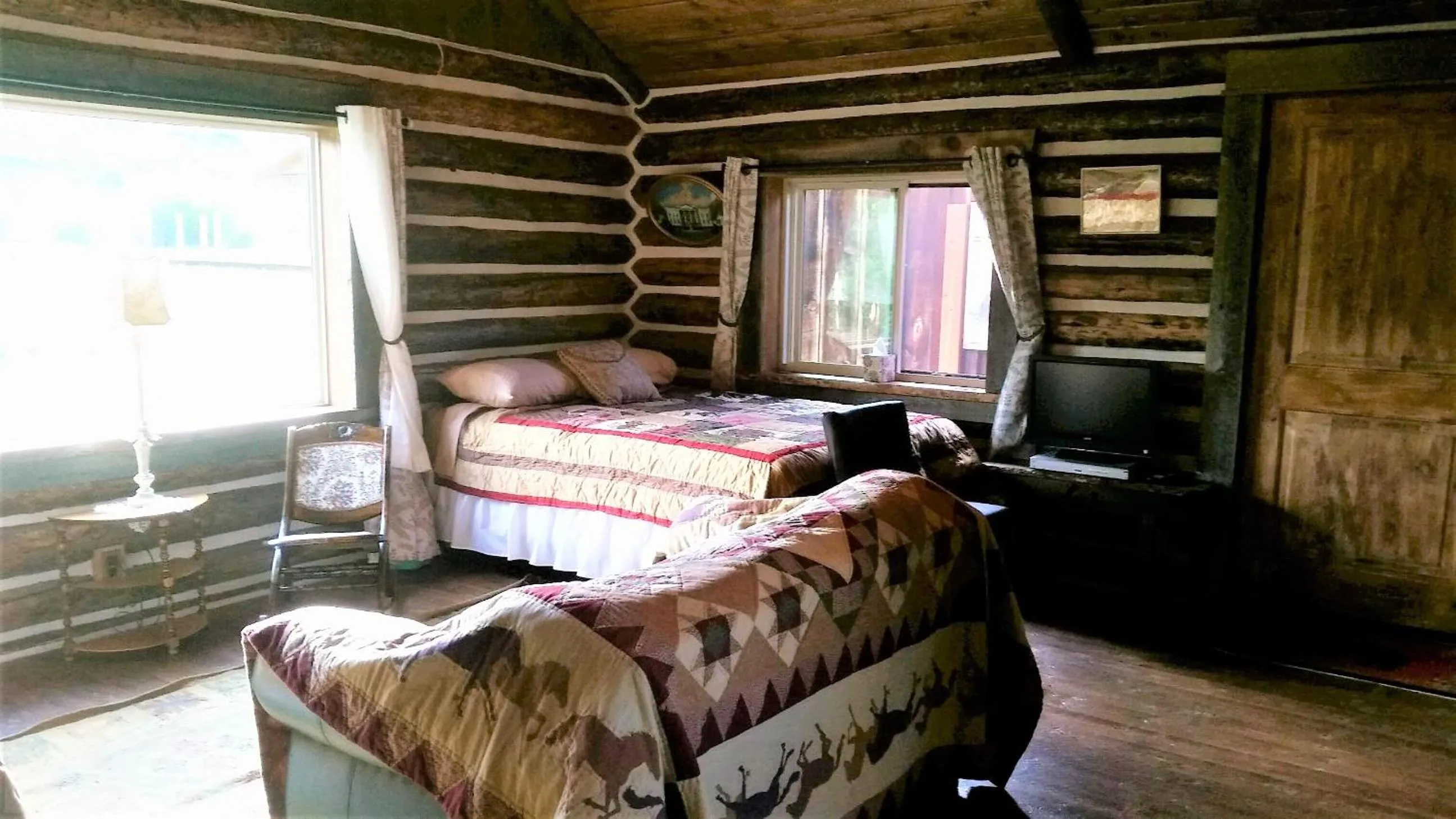 Bed in Creek Cabin