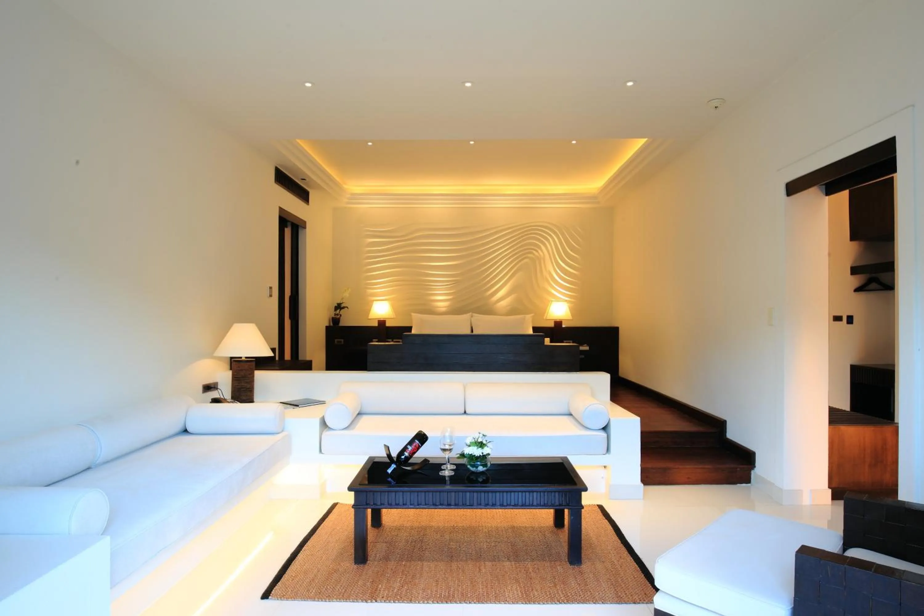 Living room, Bed in The Racha