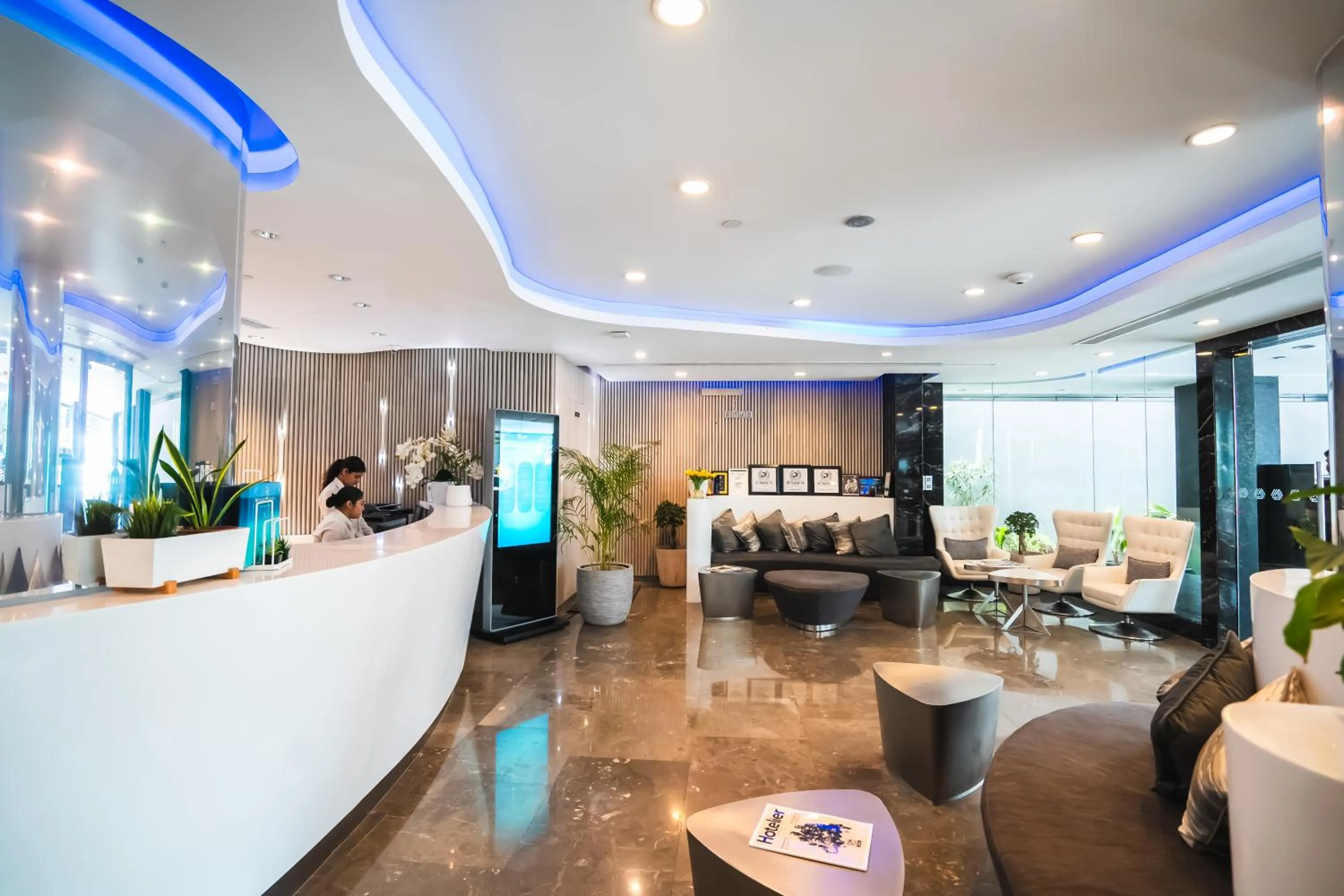 Lobby or reception in Maagiri Hotel