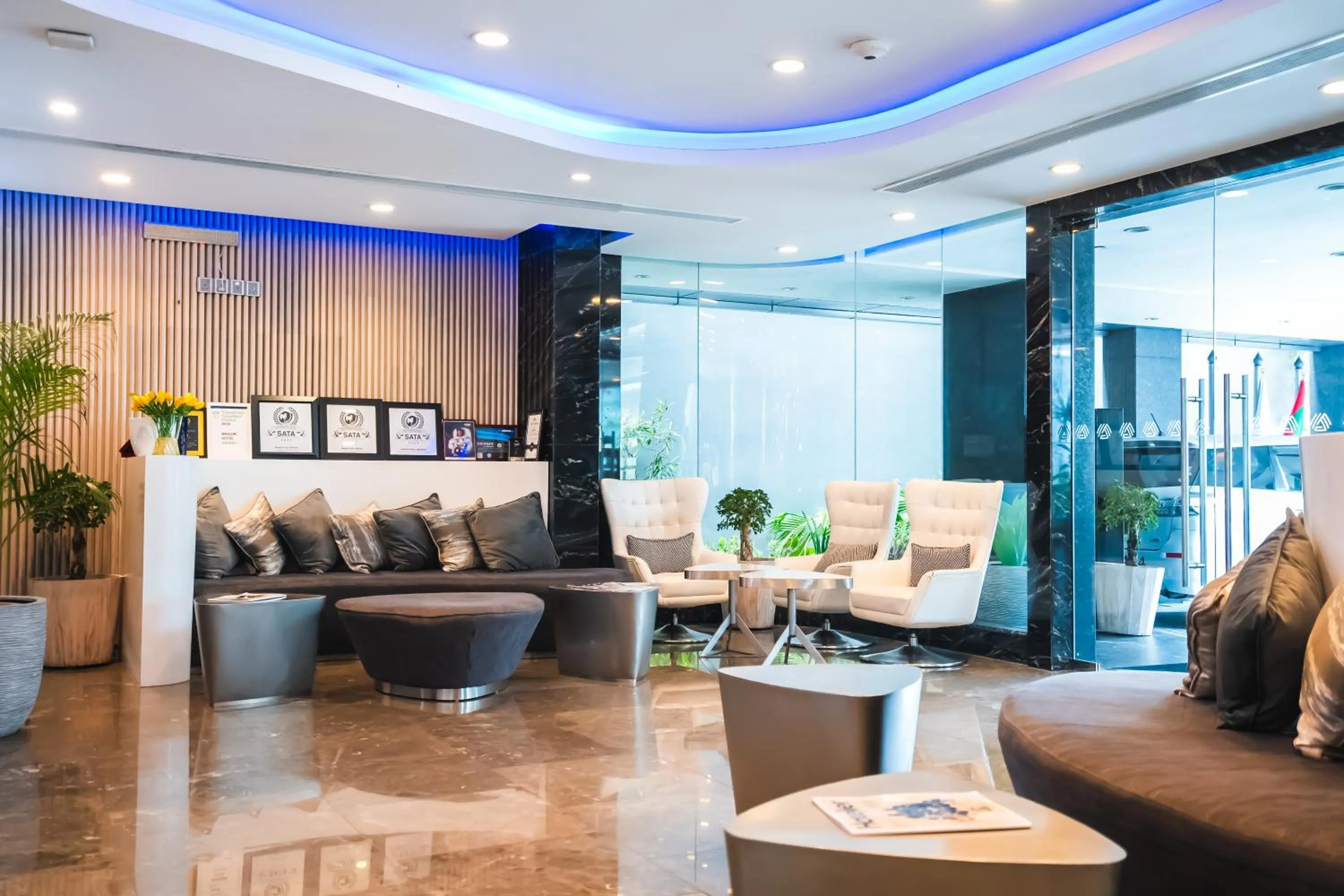 Lobby or reception in Maagiri Hotel