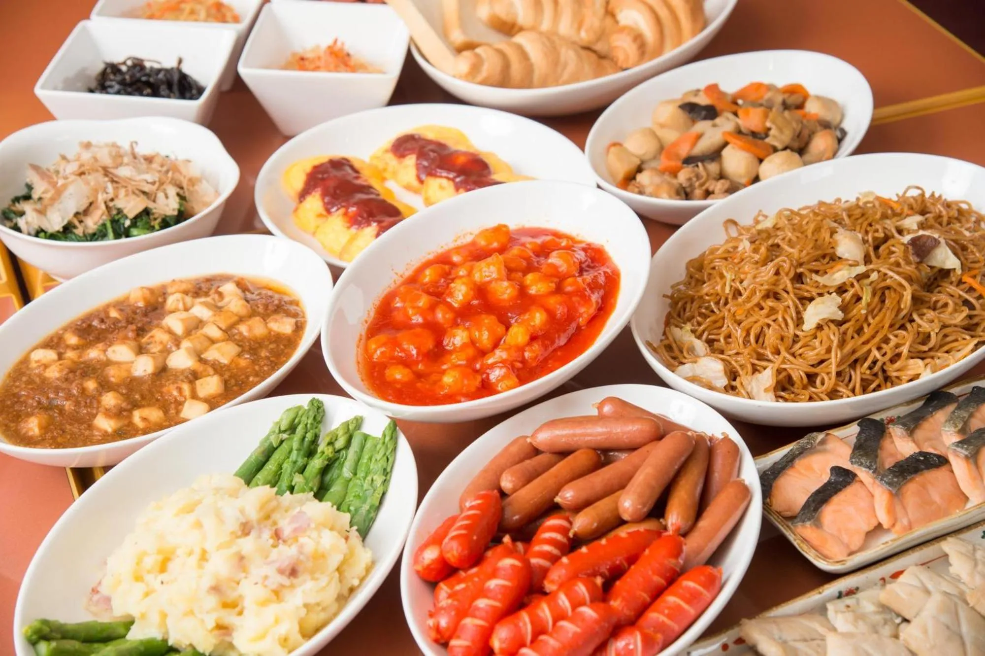 Buffet breakfast in Hotel All In Stay Hakodate