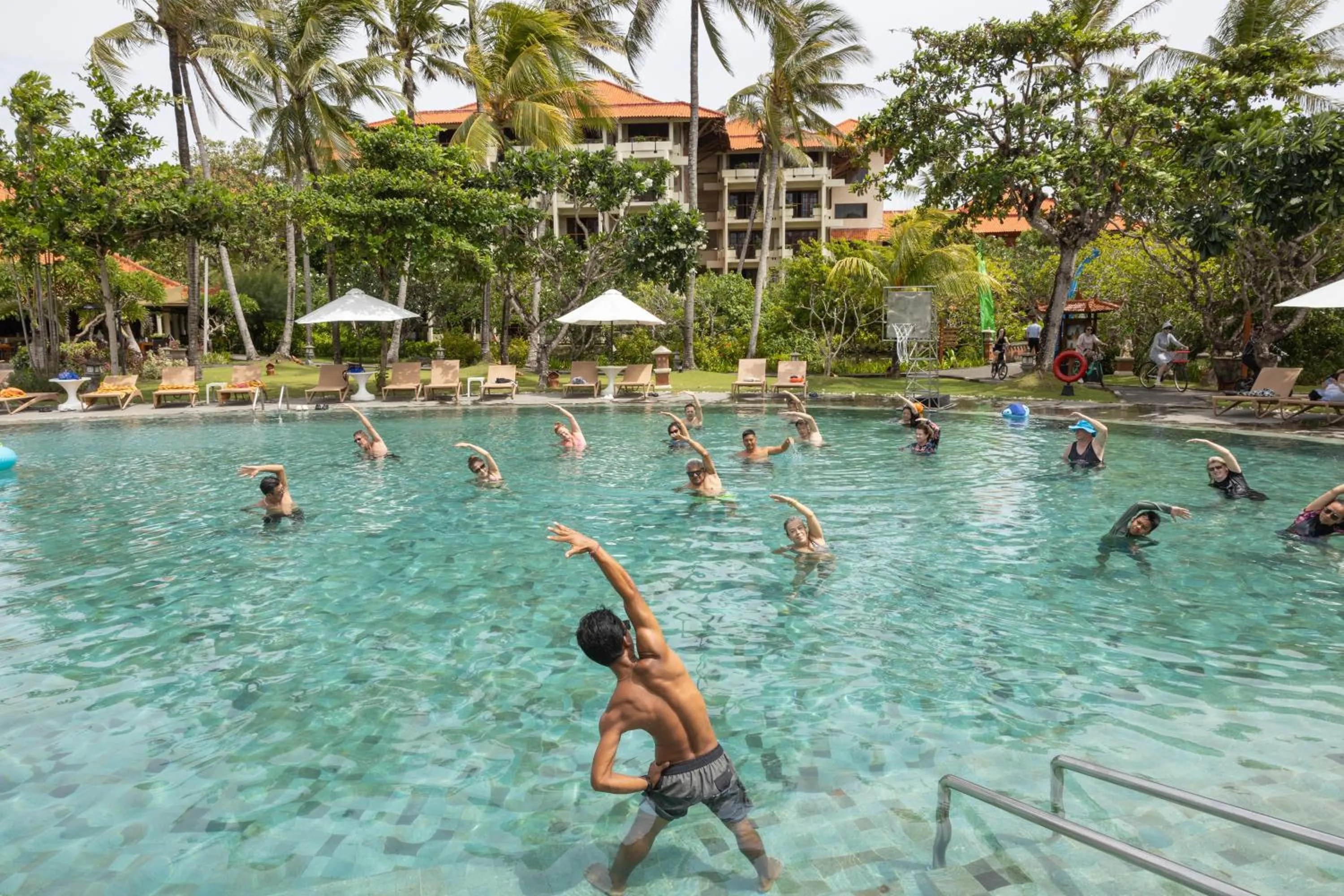 Swimming pool in Ayodya Resort Bali
