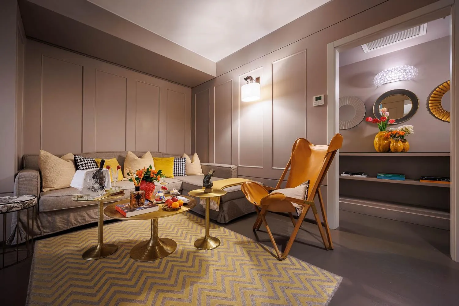 Living room in Singer Palace Hotel Roma