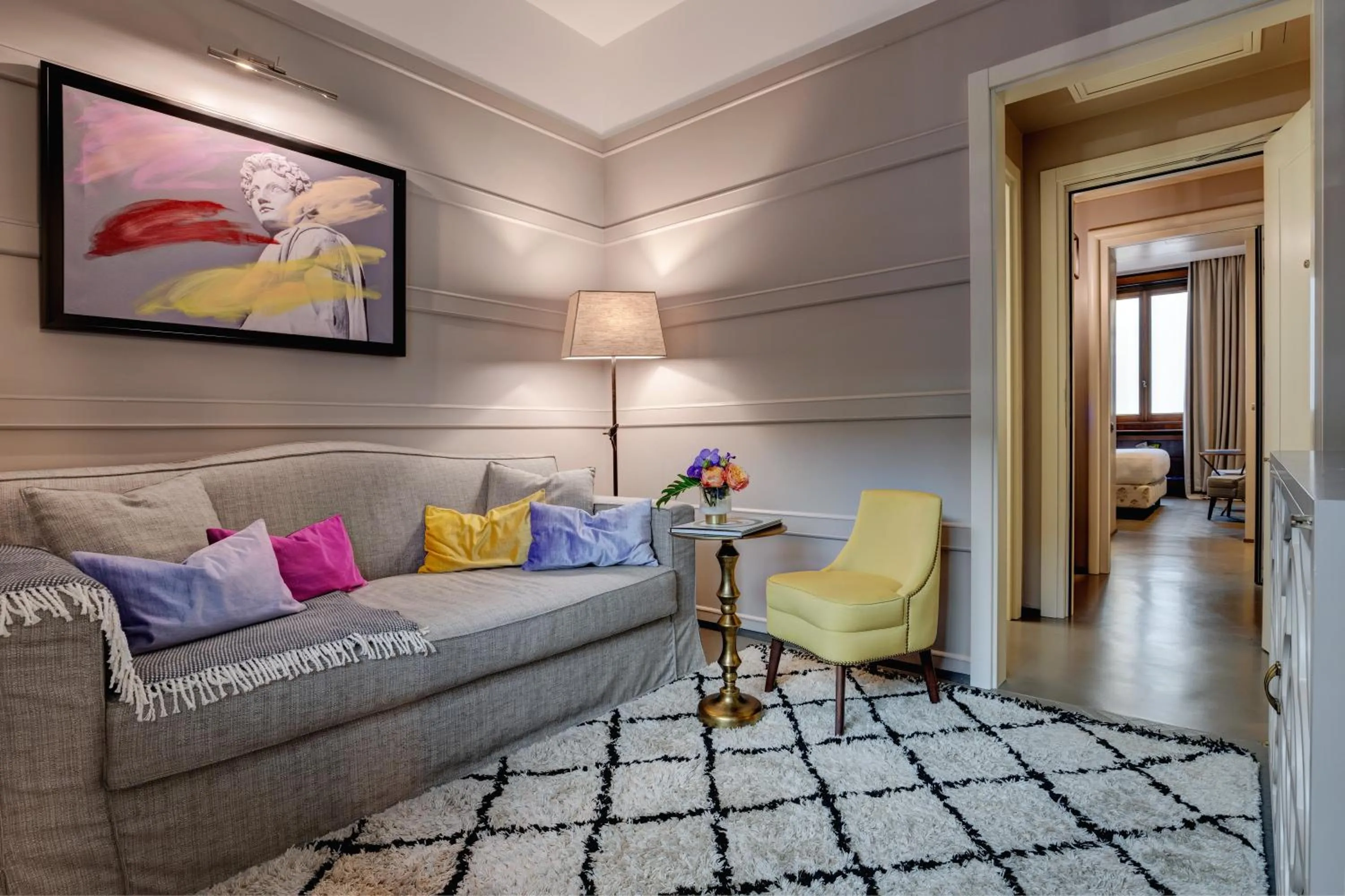 Living room in Singer Palace Hotel Roma