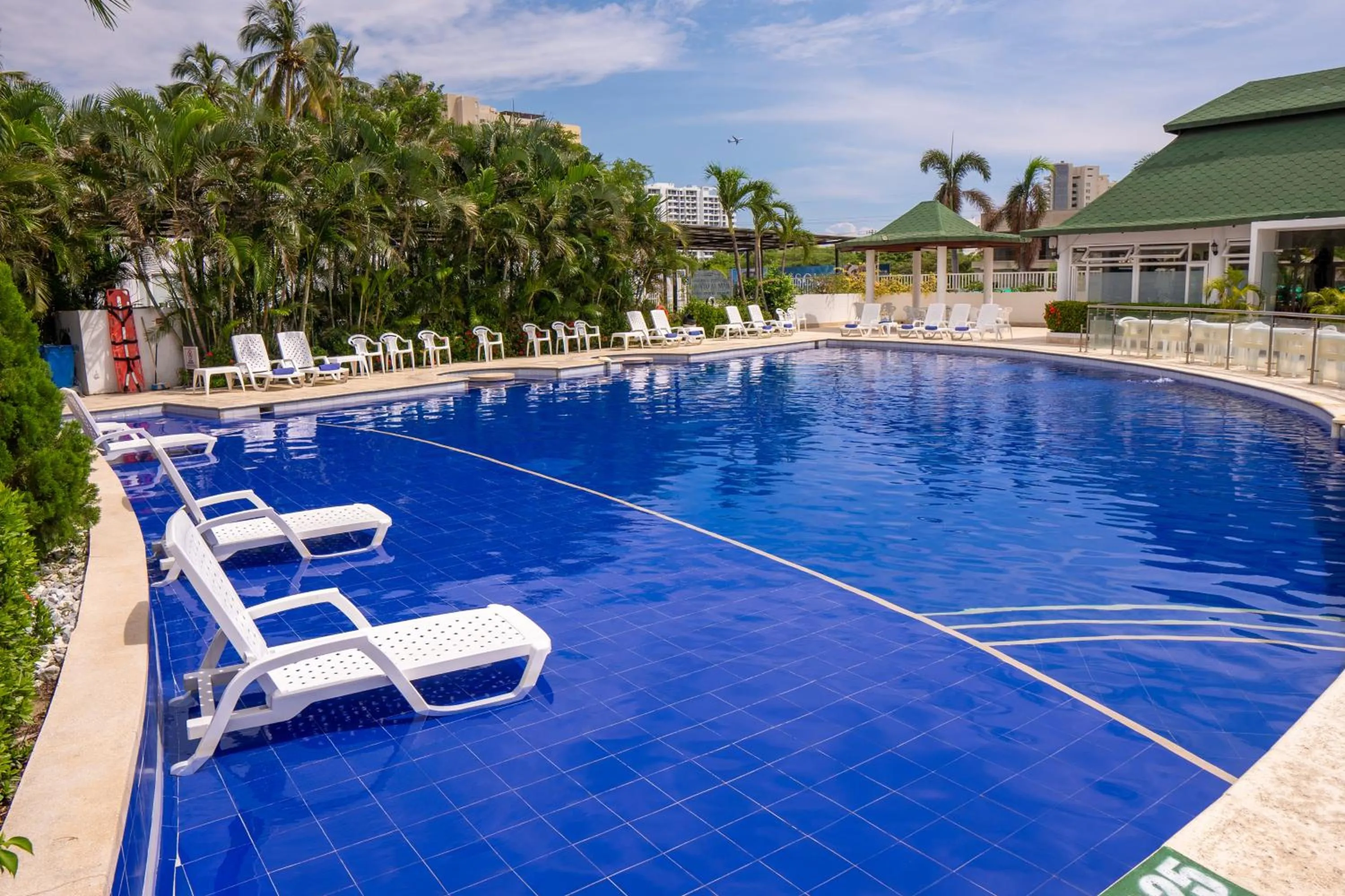 Pool view in Sanha Plus Hotel