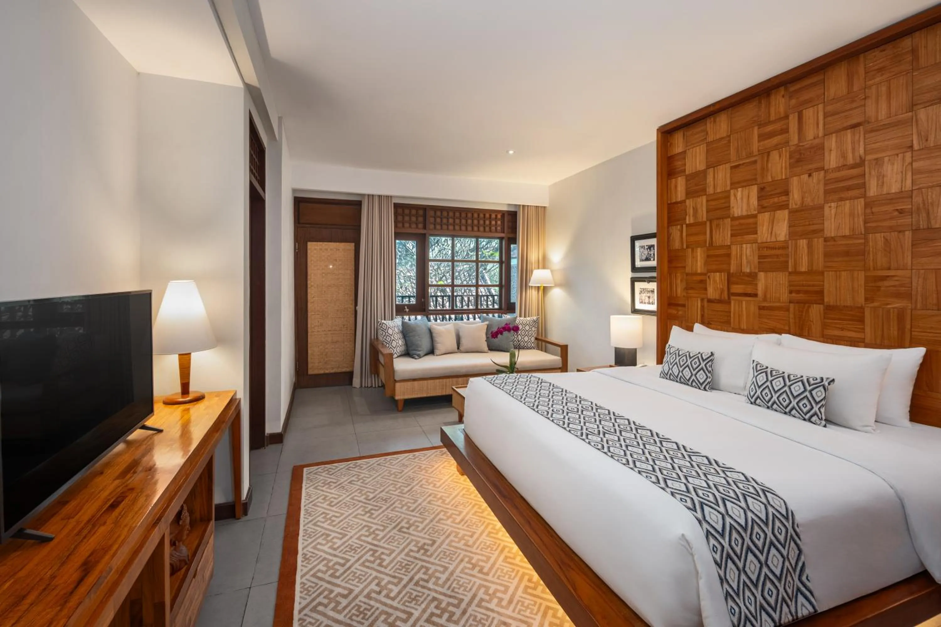 Bed in Ramayana Candidasa Beach Resort