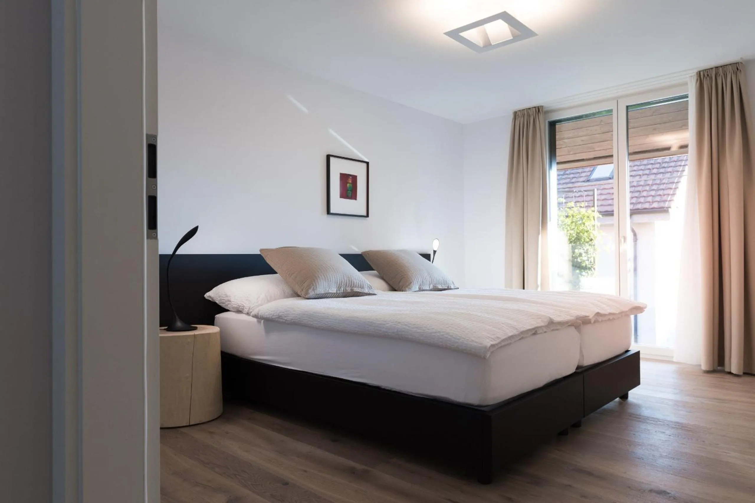 Bed in Hôtel la Croix Blanche