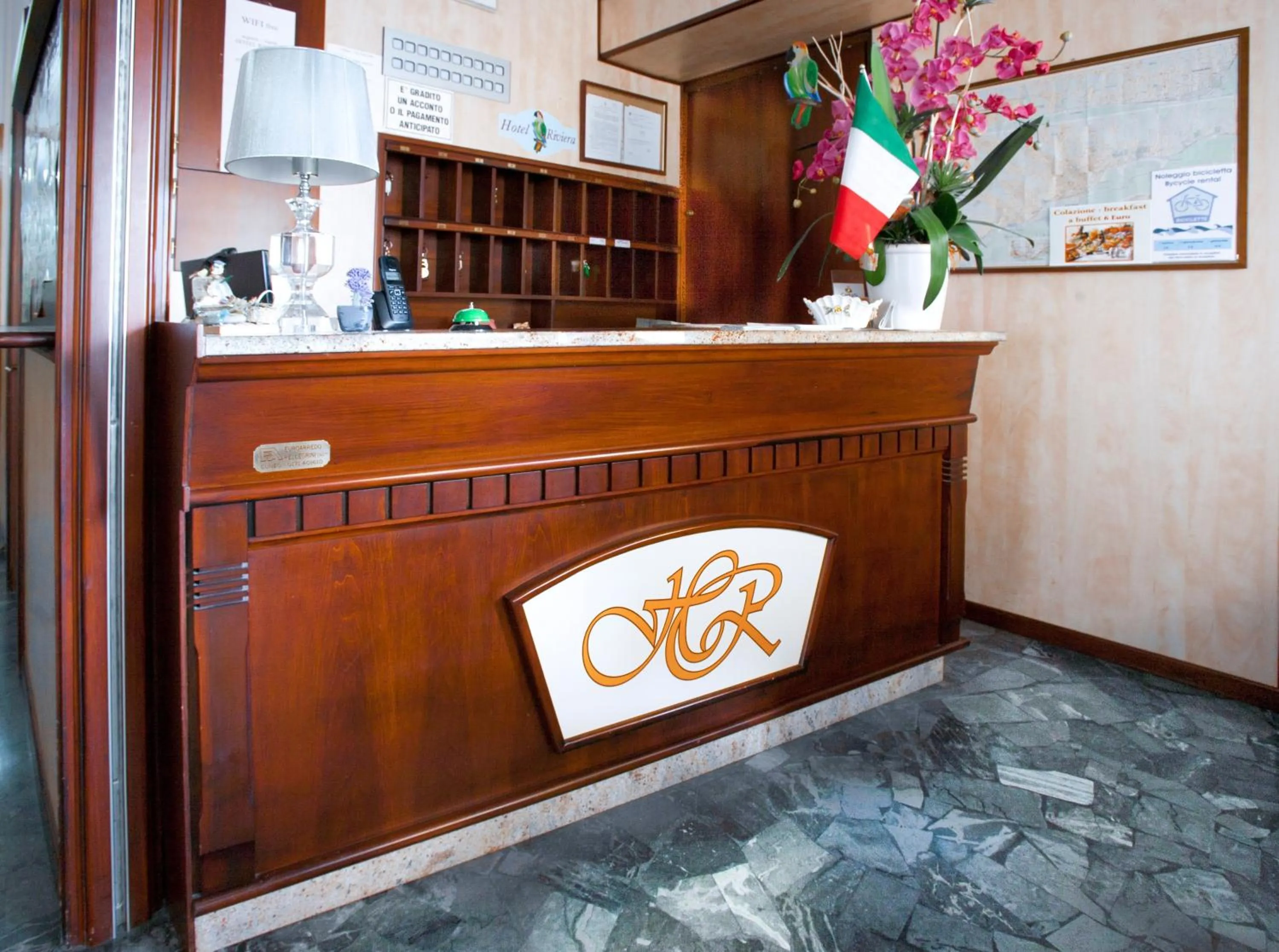 Lobby or reception in Hotel Riviera Sanremo