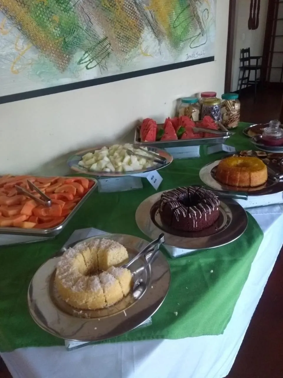 Buffet breakfast in Charme Hotel Guarujá Frente Mar