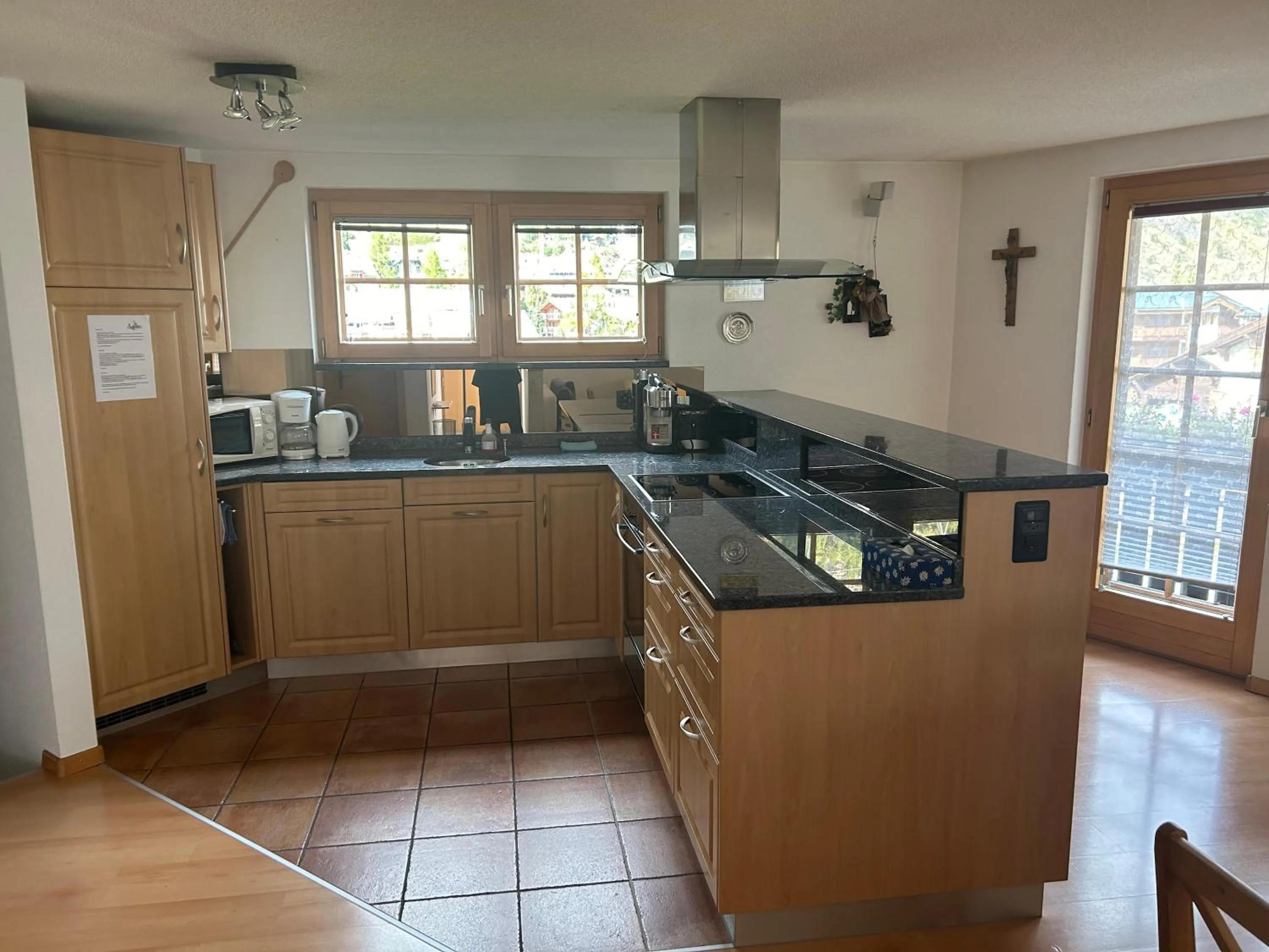 Kitchen or kitchenette in Hotel Adonis