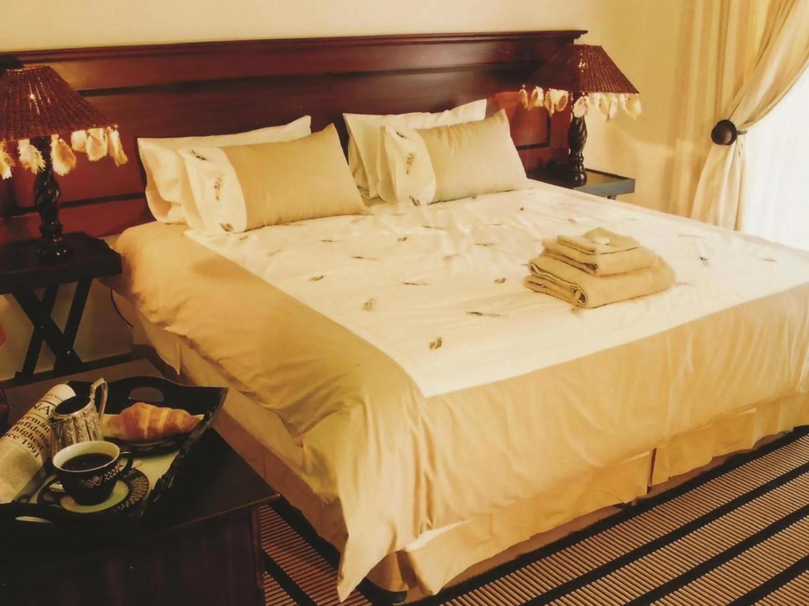 Bed in Falling Feather Inn