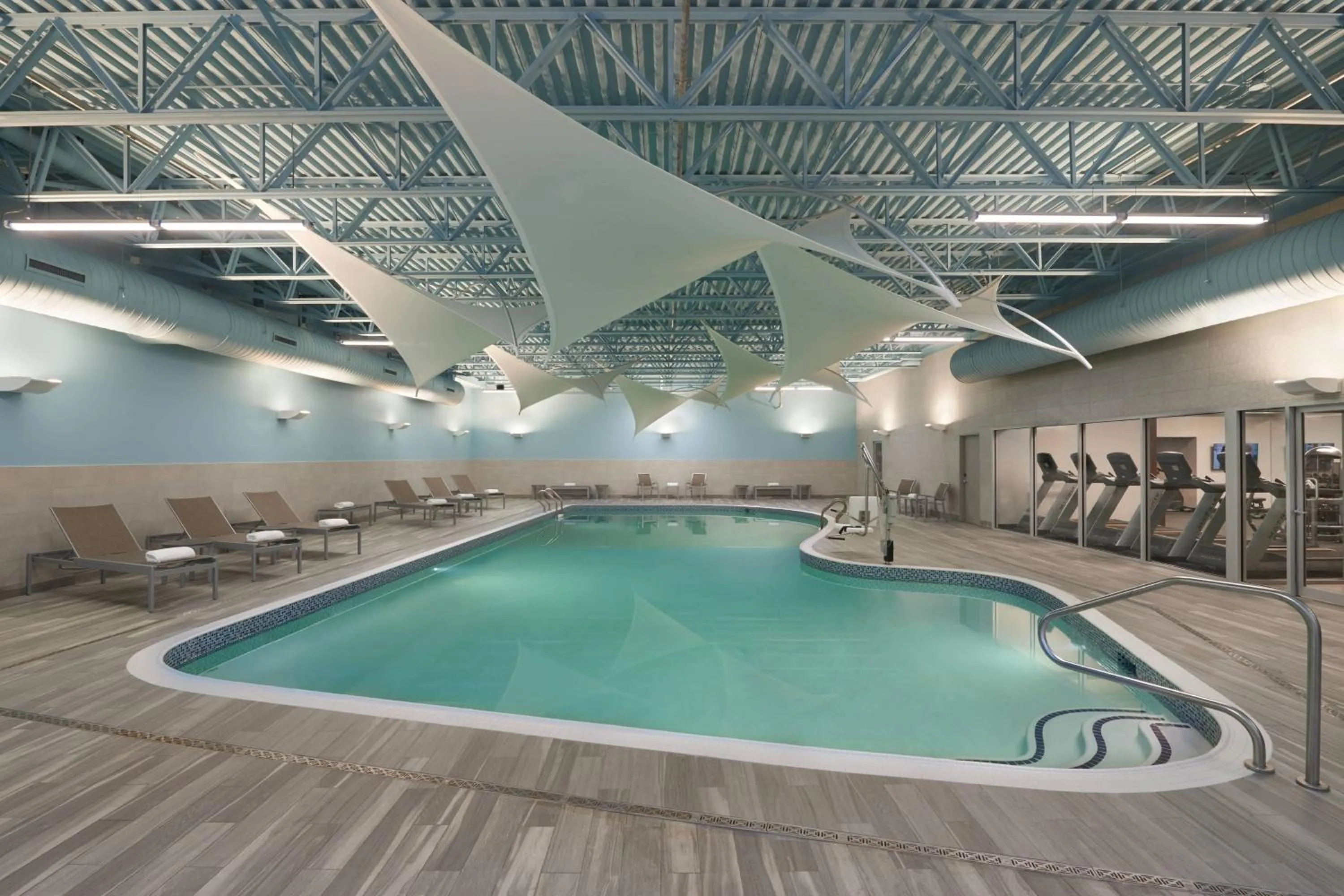 Swimming pool in TownePlace Suites by Marriott Oshawa