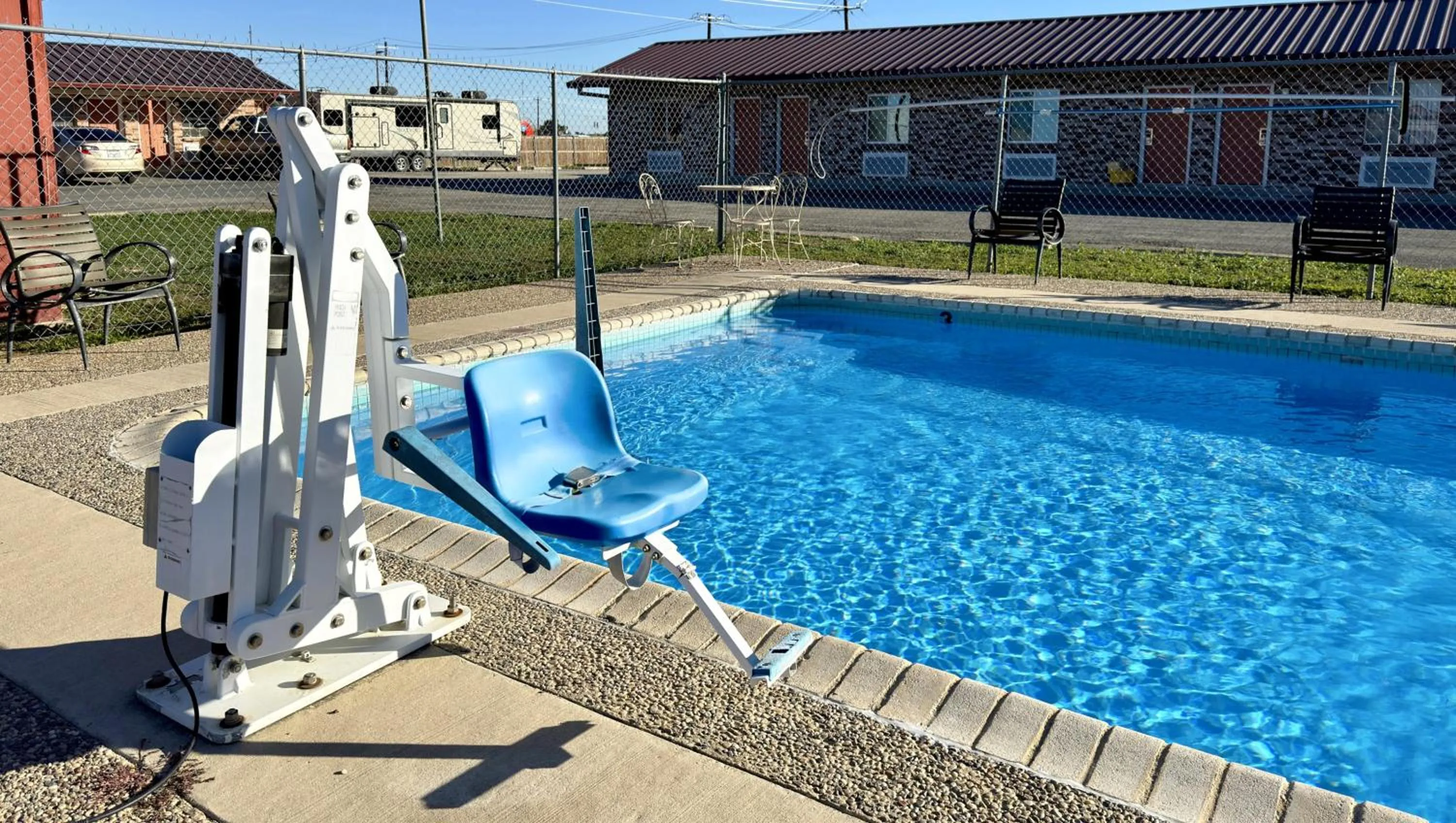 Pool view in Regency Inn Hondo