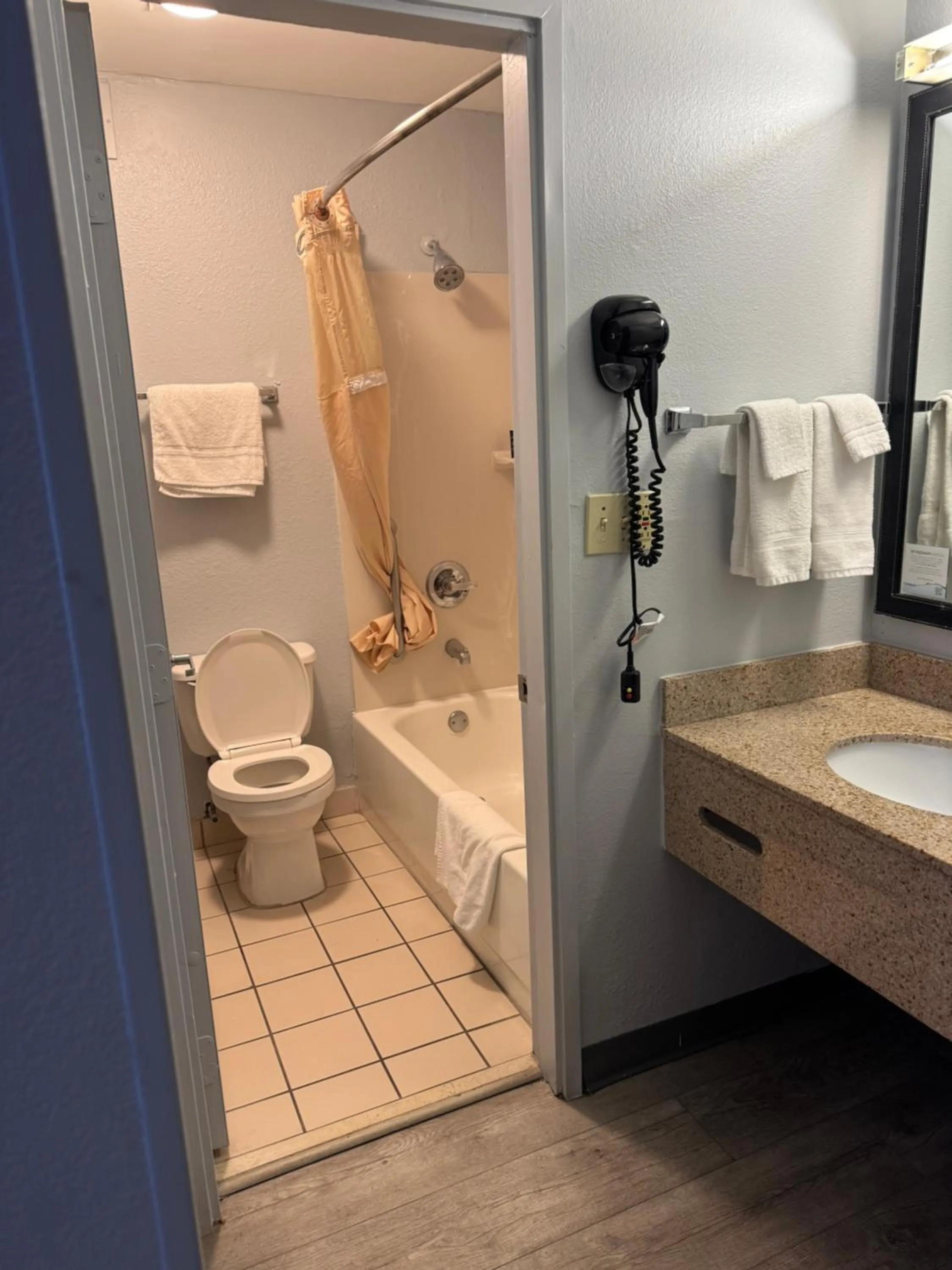 Shower in Baymont by Wyndham Dayton North