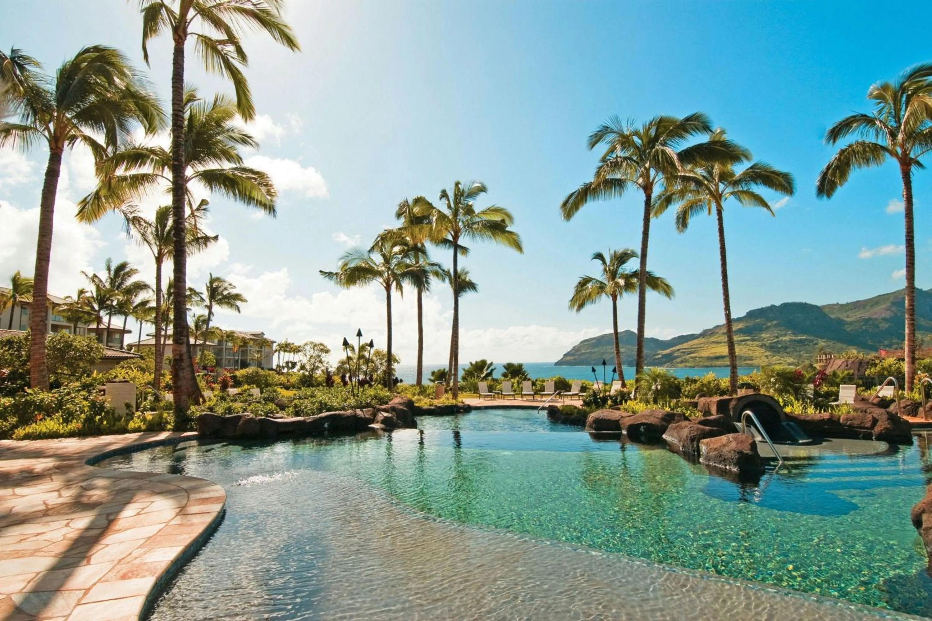 Swimming pool in Marriott's Kauai Lagoons - Kalanipu'u