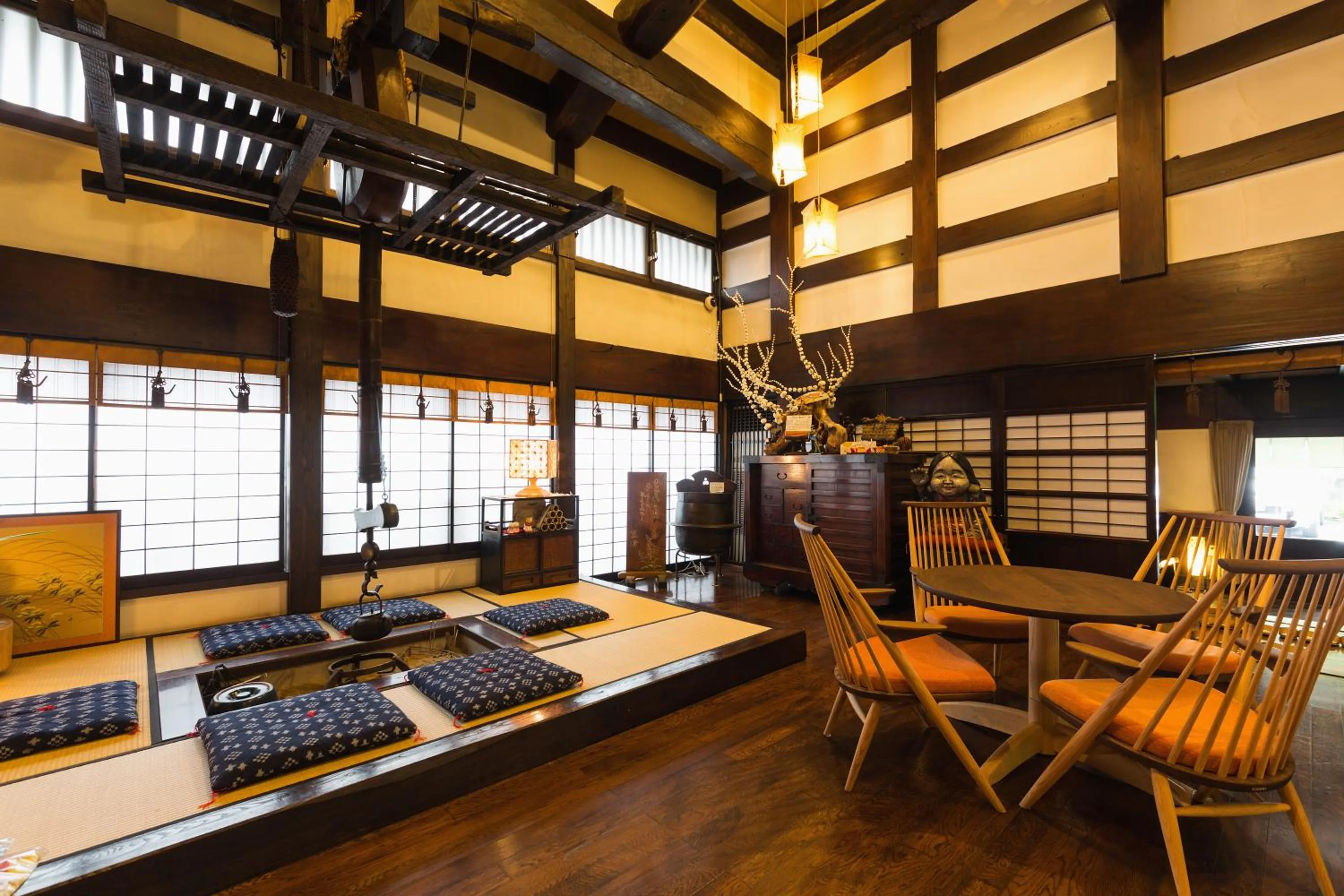 Dining area in Ryokan Asunaro