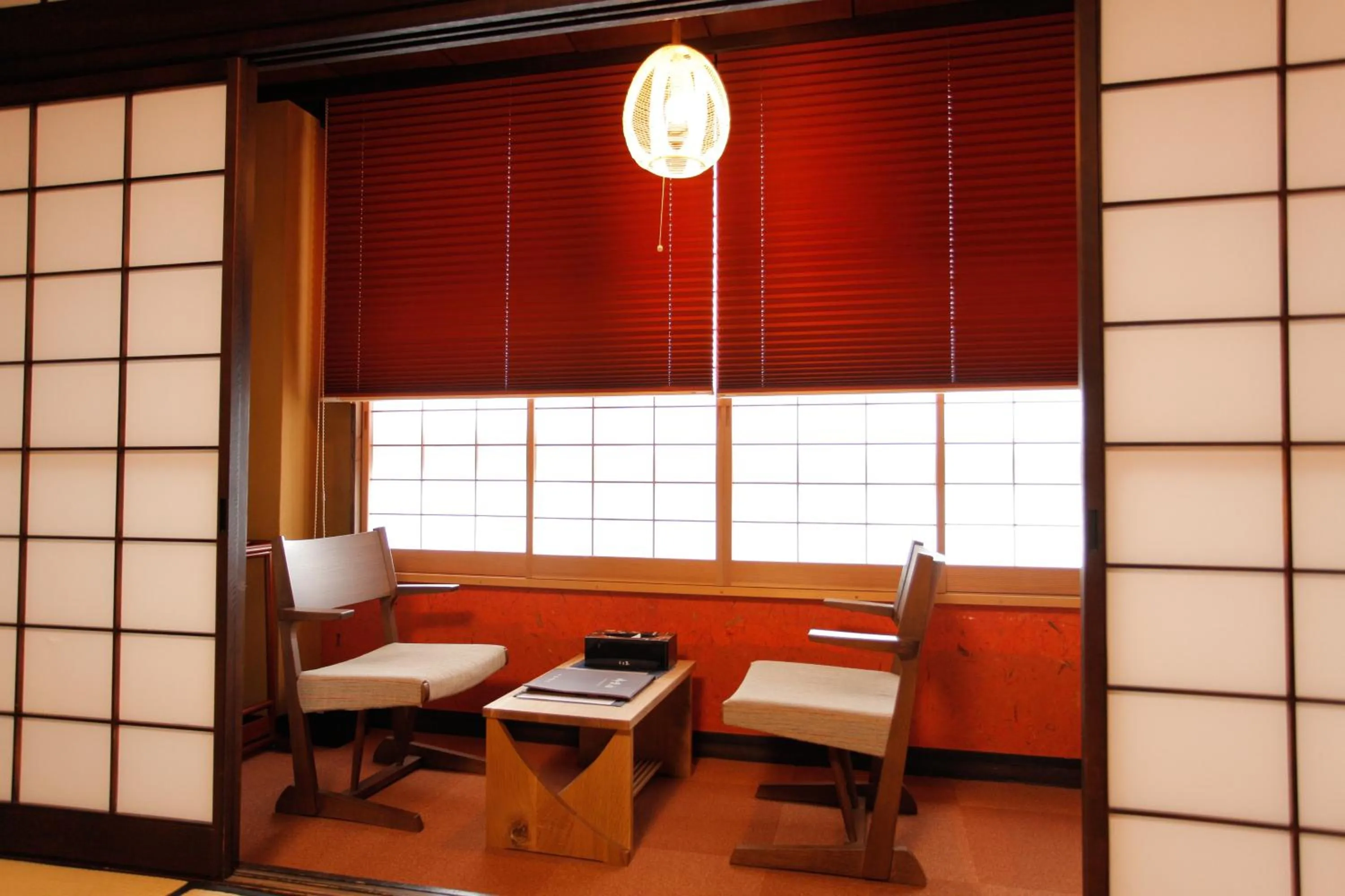 Seating area in Ryokan Asunaro