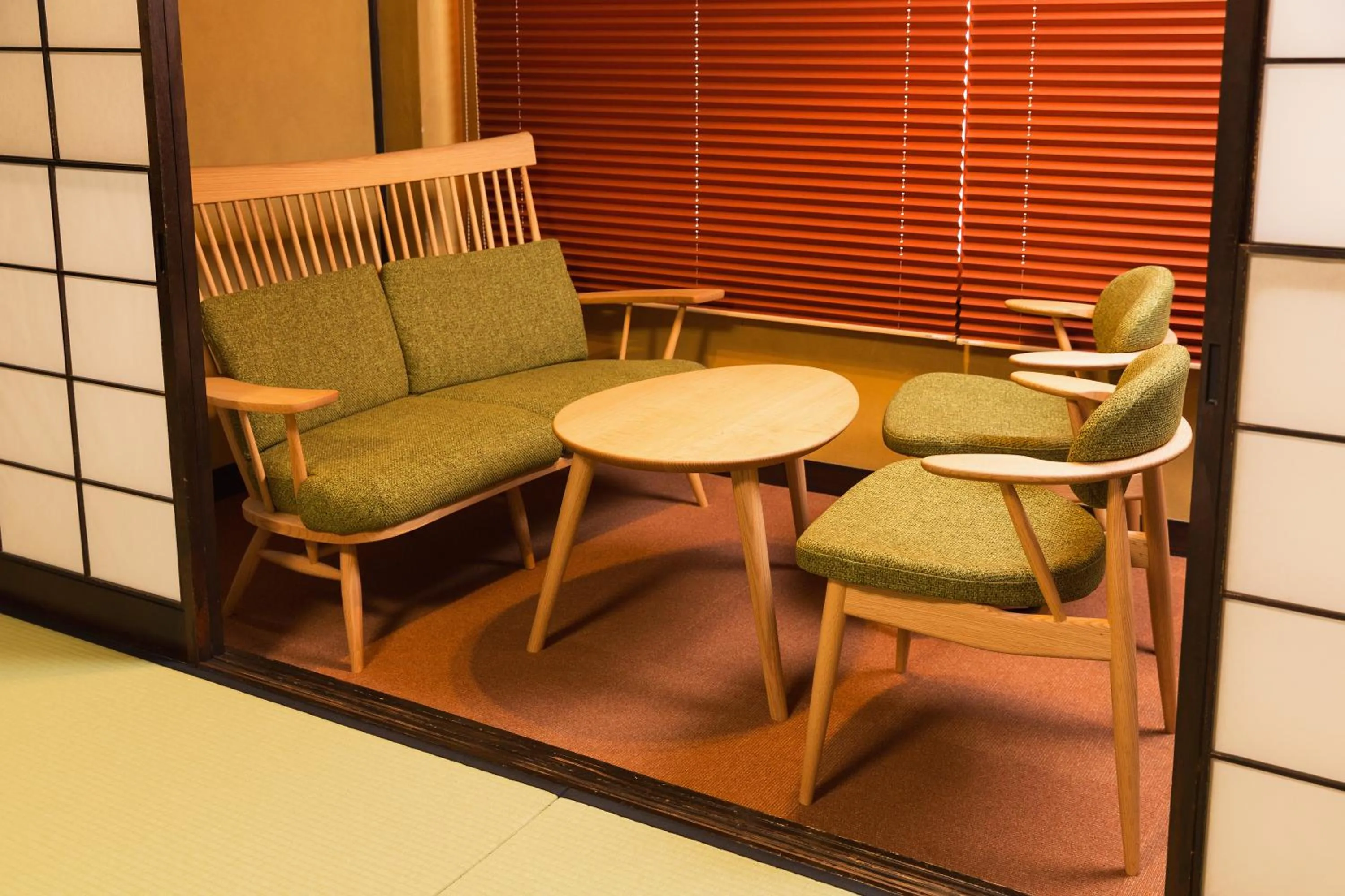 Seating area in Ryokan Asunaro