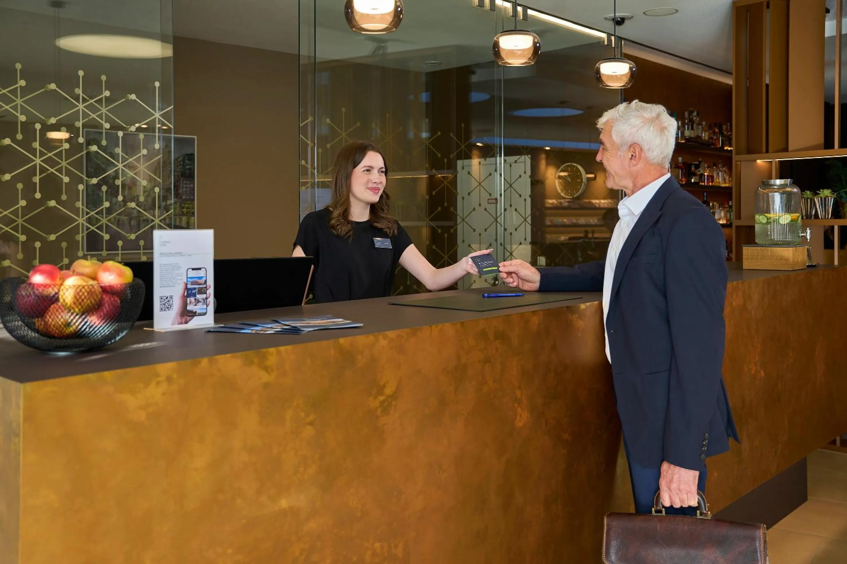 Lobby or reception in Sternen Hotel Wolfurt