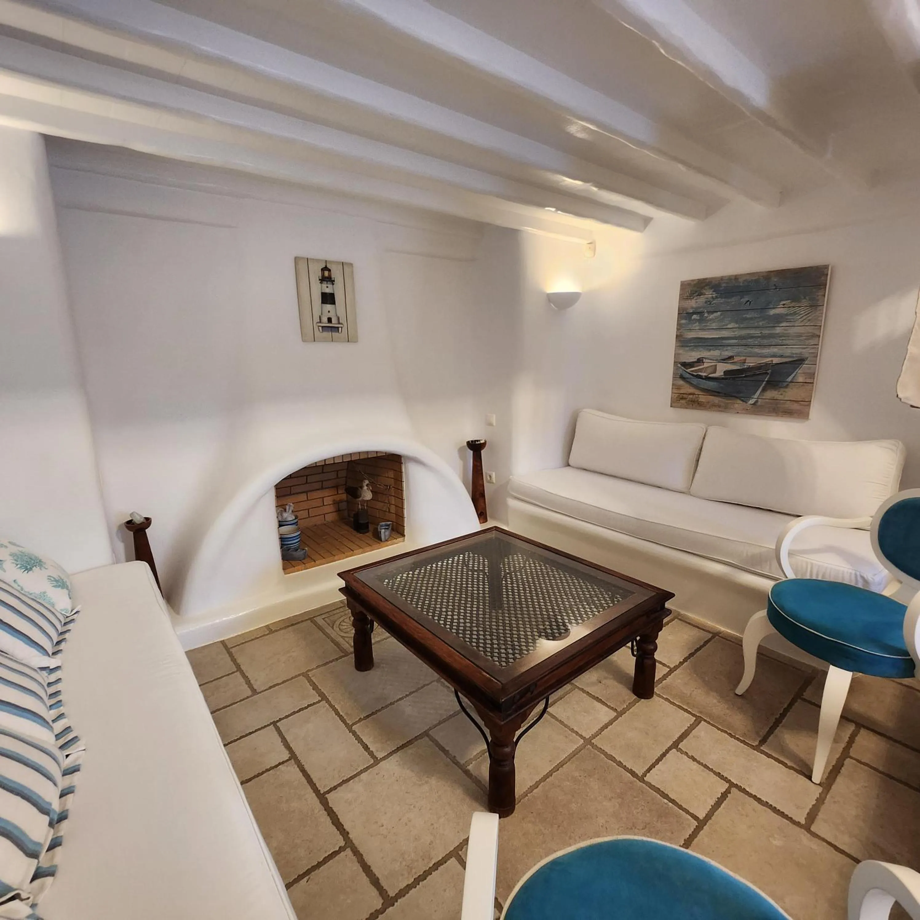Seating area in Mykonian Iros Suites & Villas
