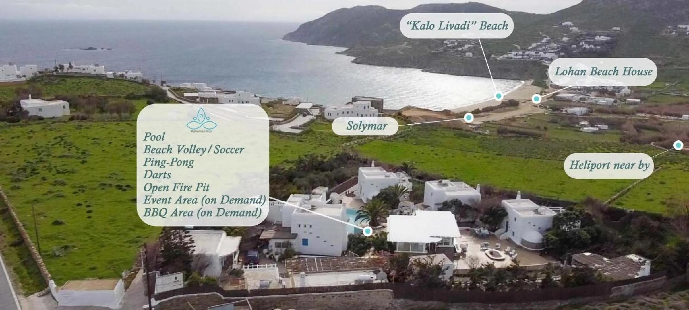 Nearby landmark in Mykonian Iros Suites & Villas