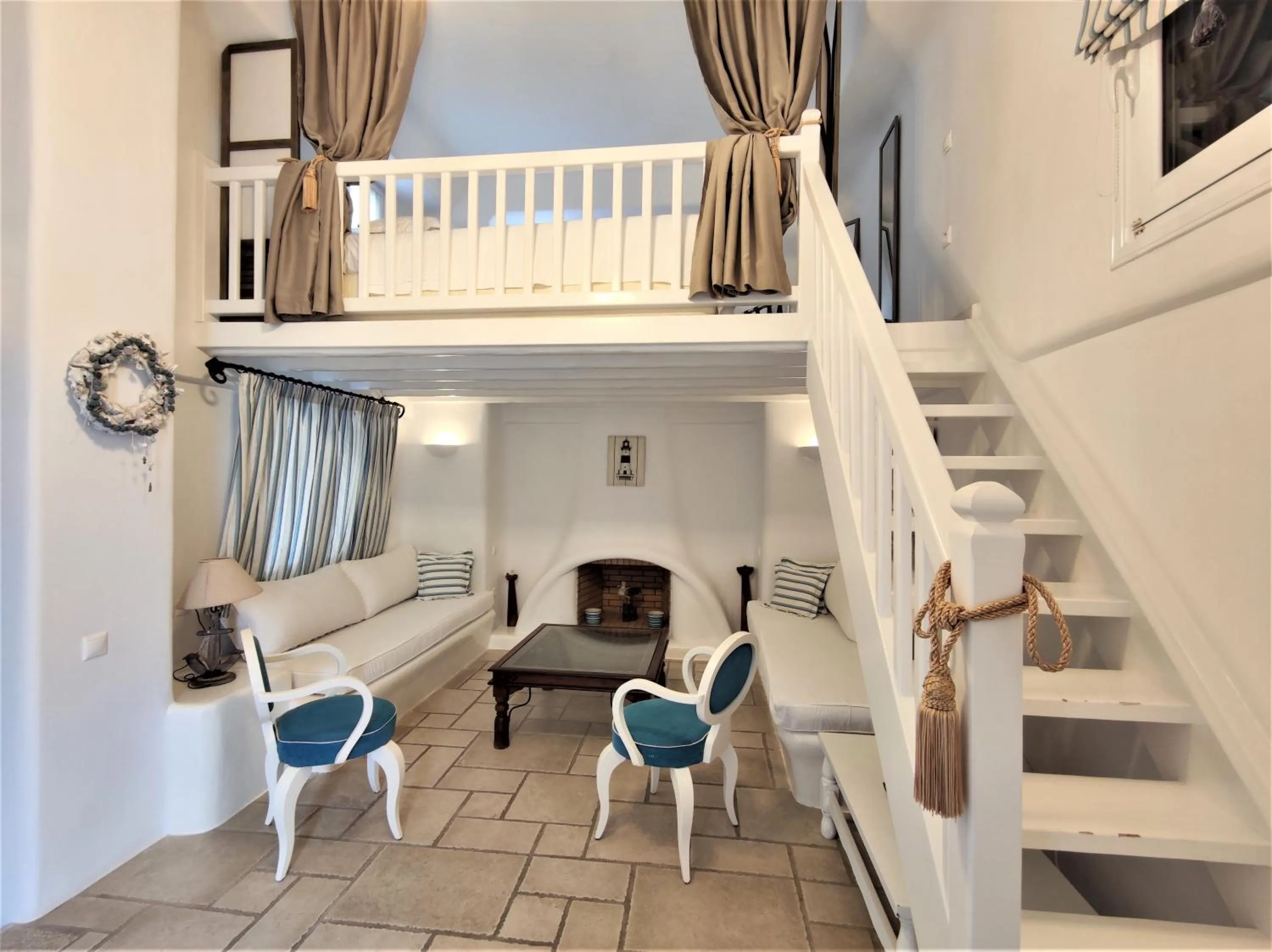 Living room in Mykonian Iros Suites & Villas