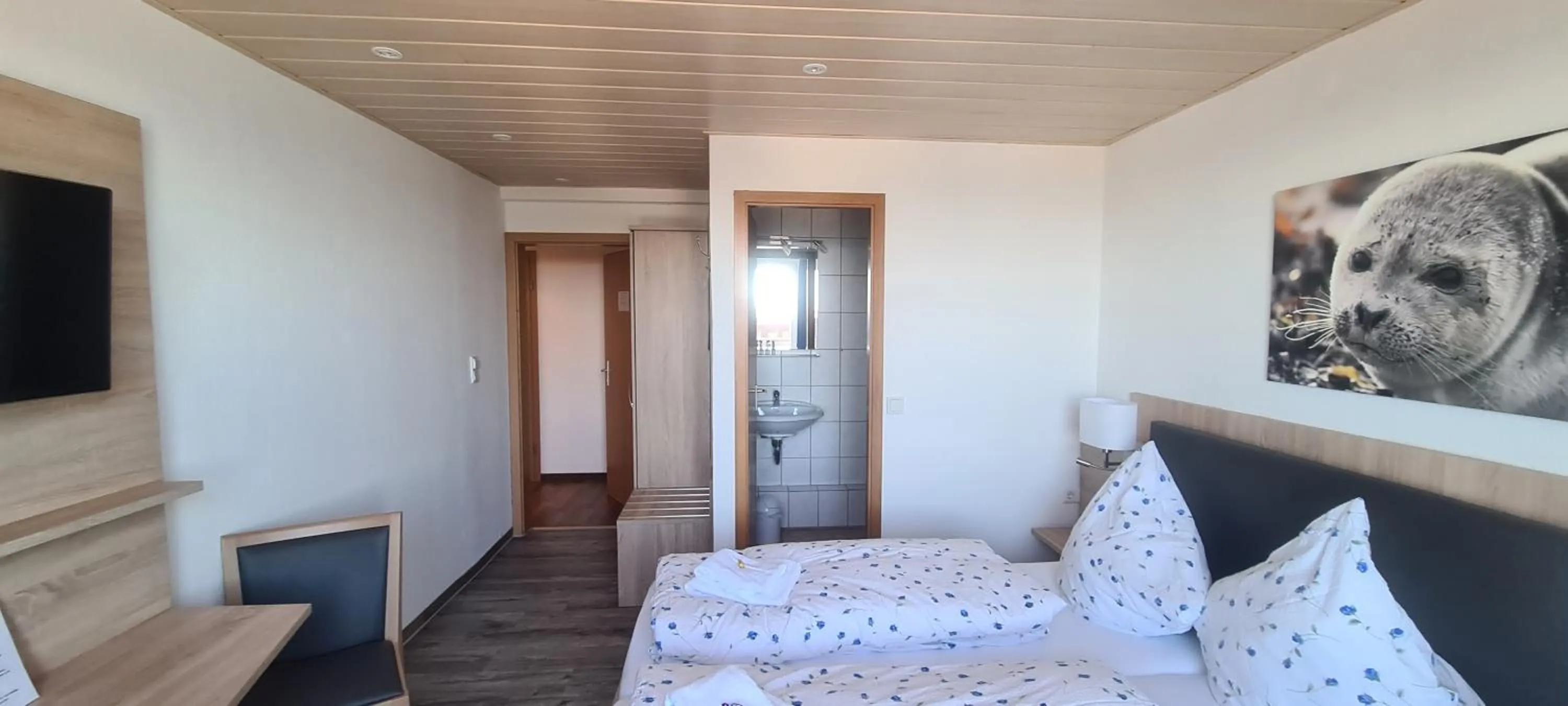 Bed in Hotel Panorama Garni