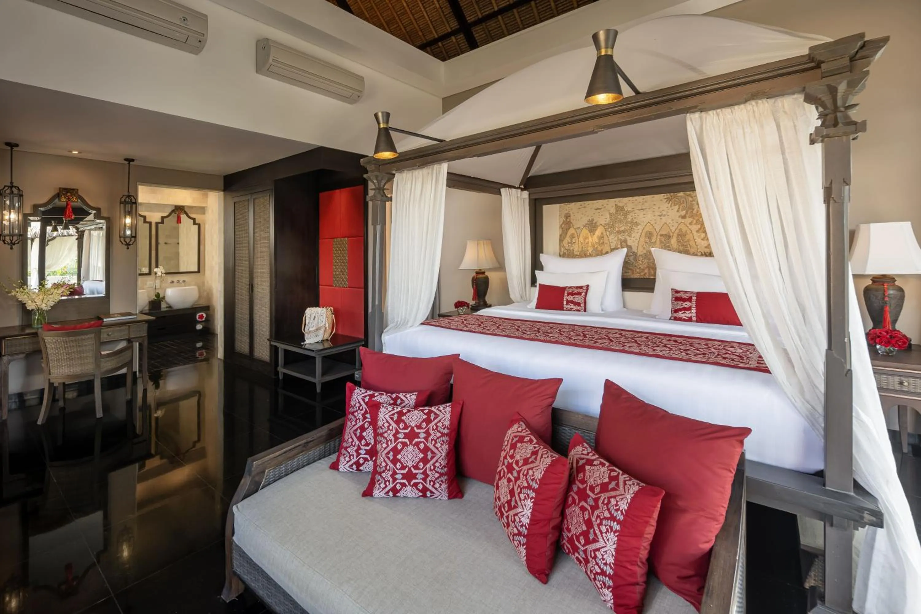 Bedroom, Bed in Kamandalu Ubud