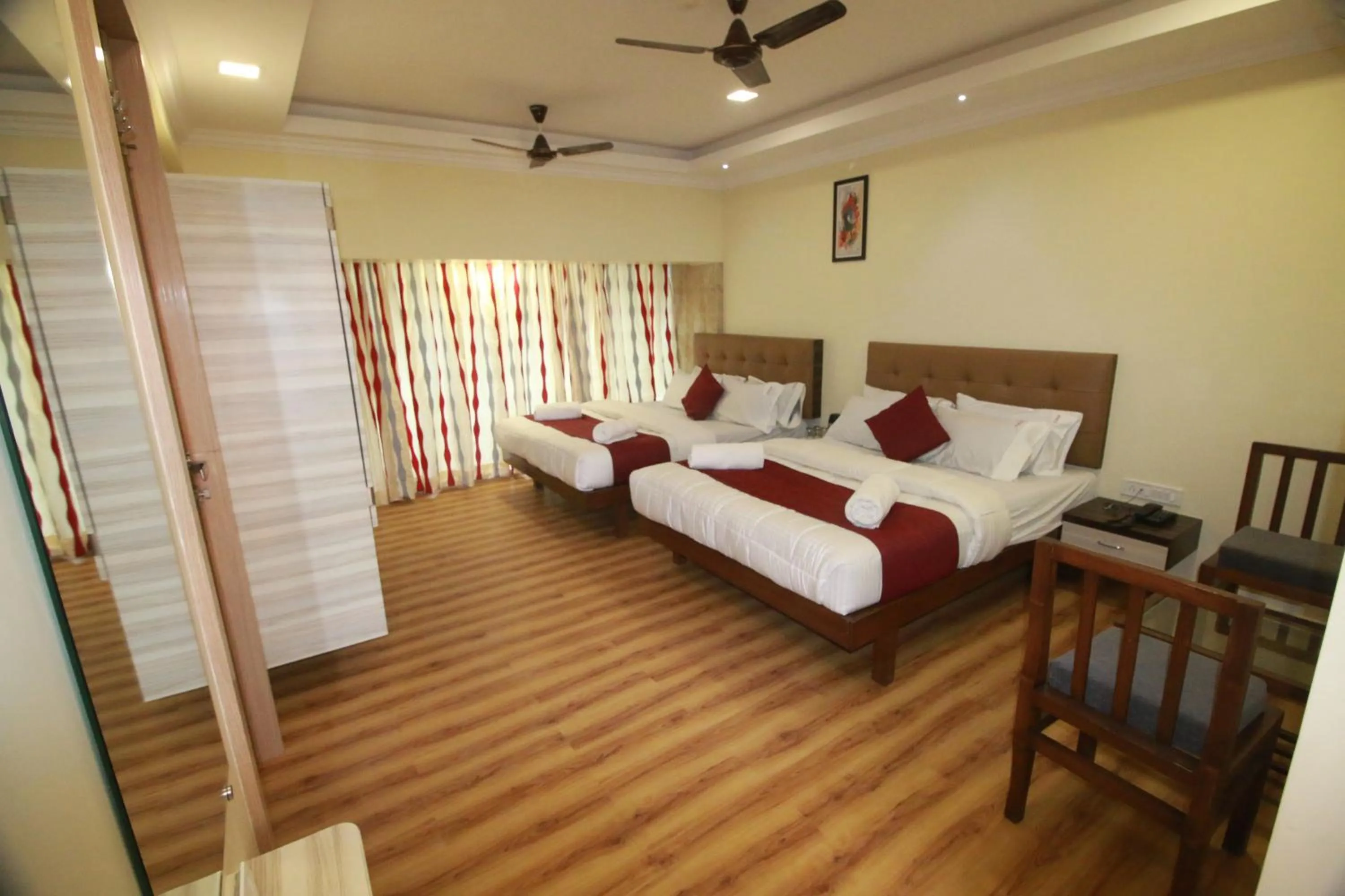 TV and multimedia, Bed in Hotel Alfa International Near Nanavati Hospital Mumbai Near Airport Mumbai Near Juhu Beach