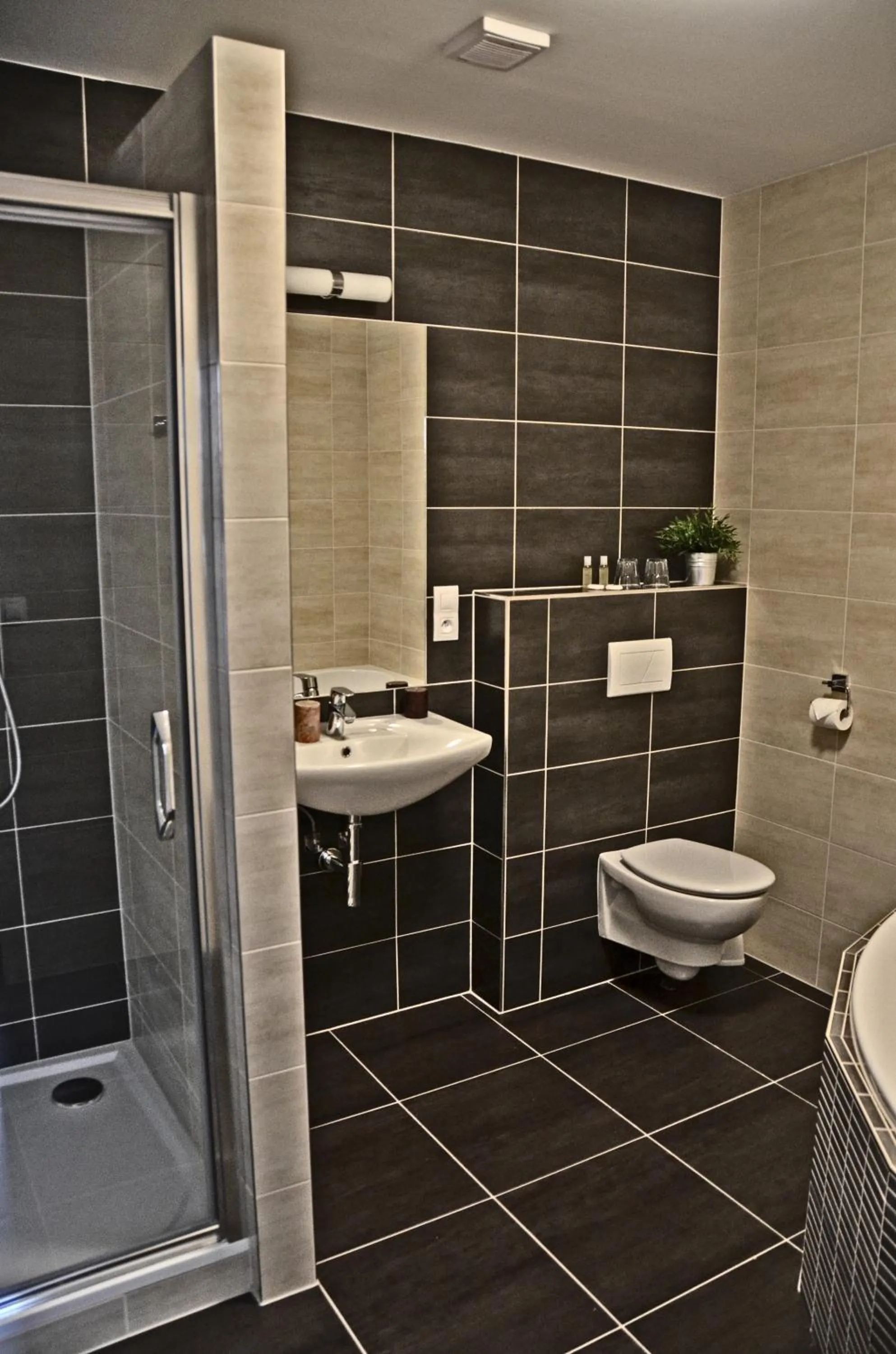 Bathroom in Hotel U Hradu