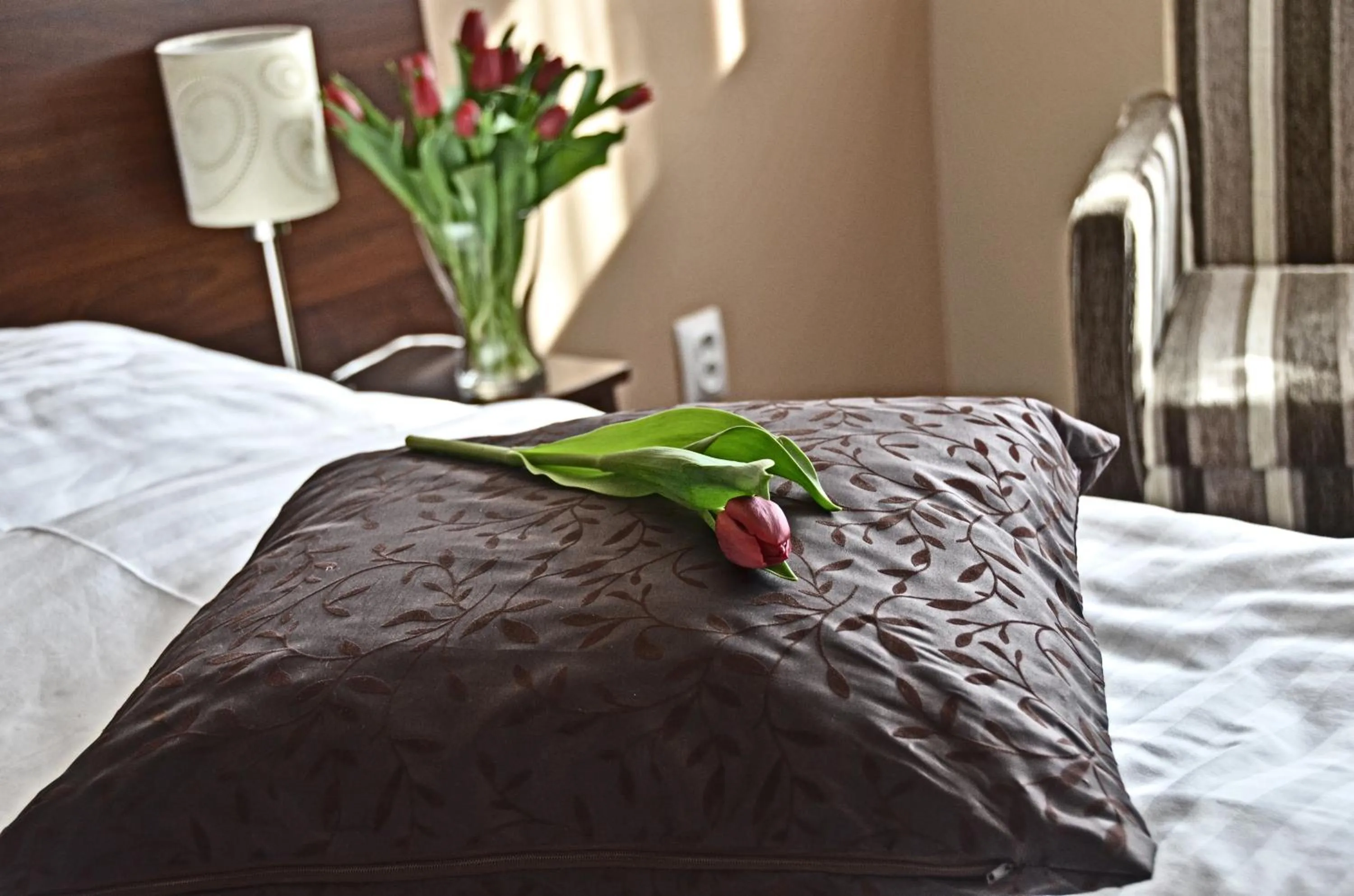 Decorative detail, Bed in Hotel U Hradu