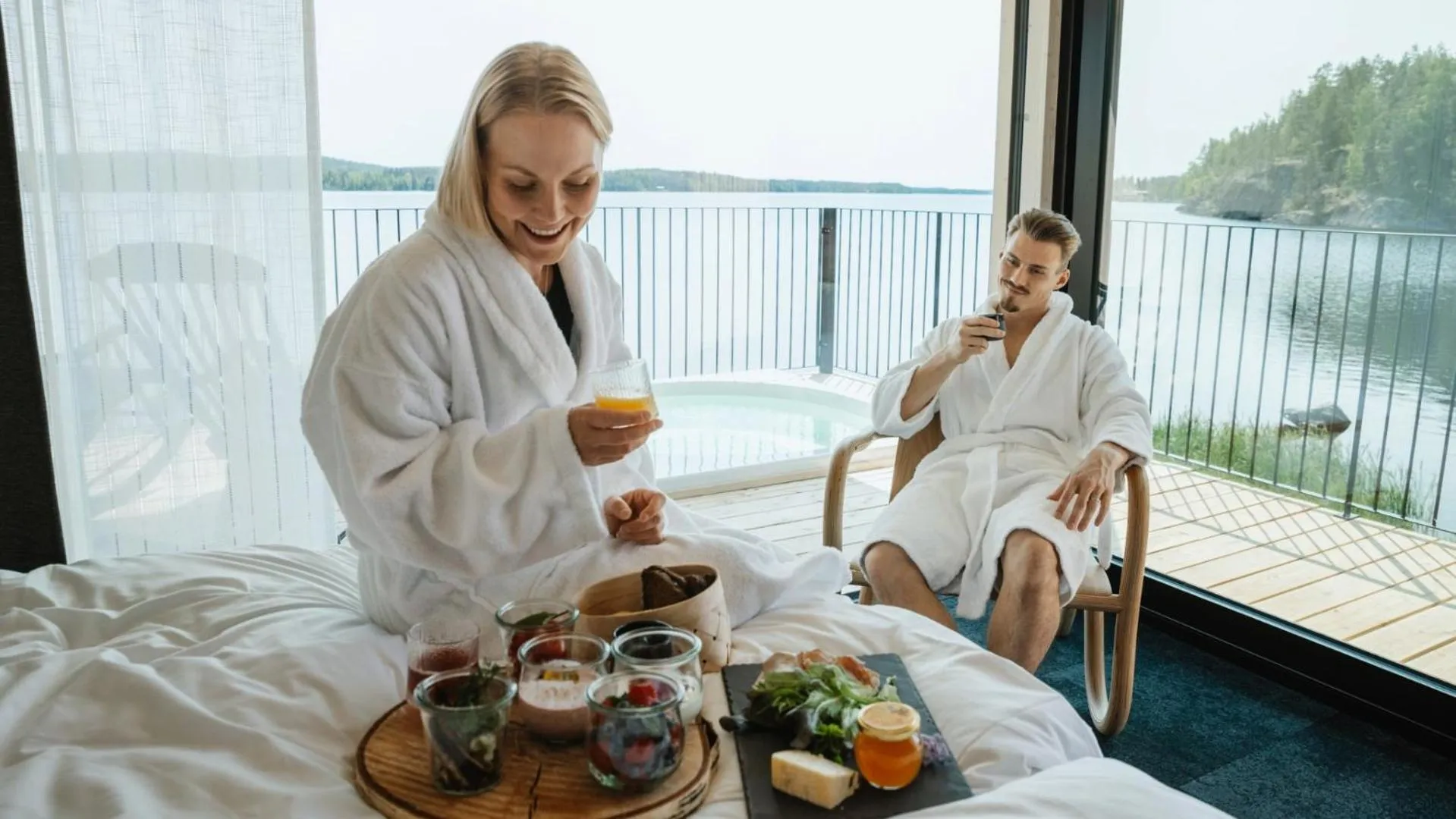 Breakfast in Sahanlahti Resort