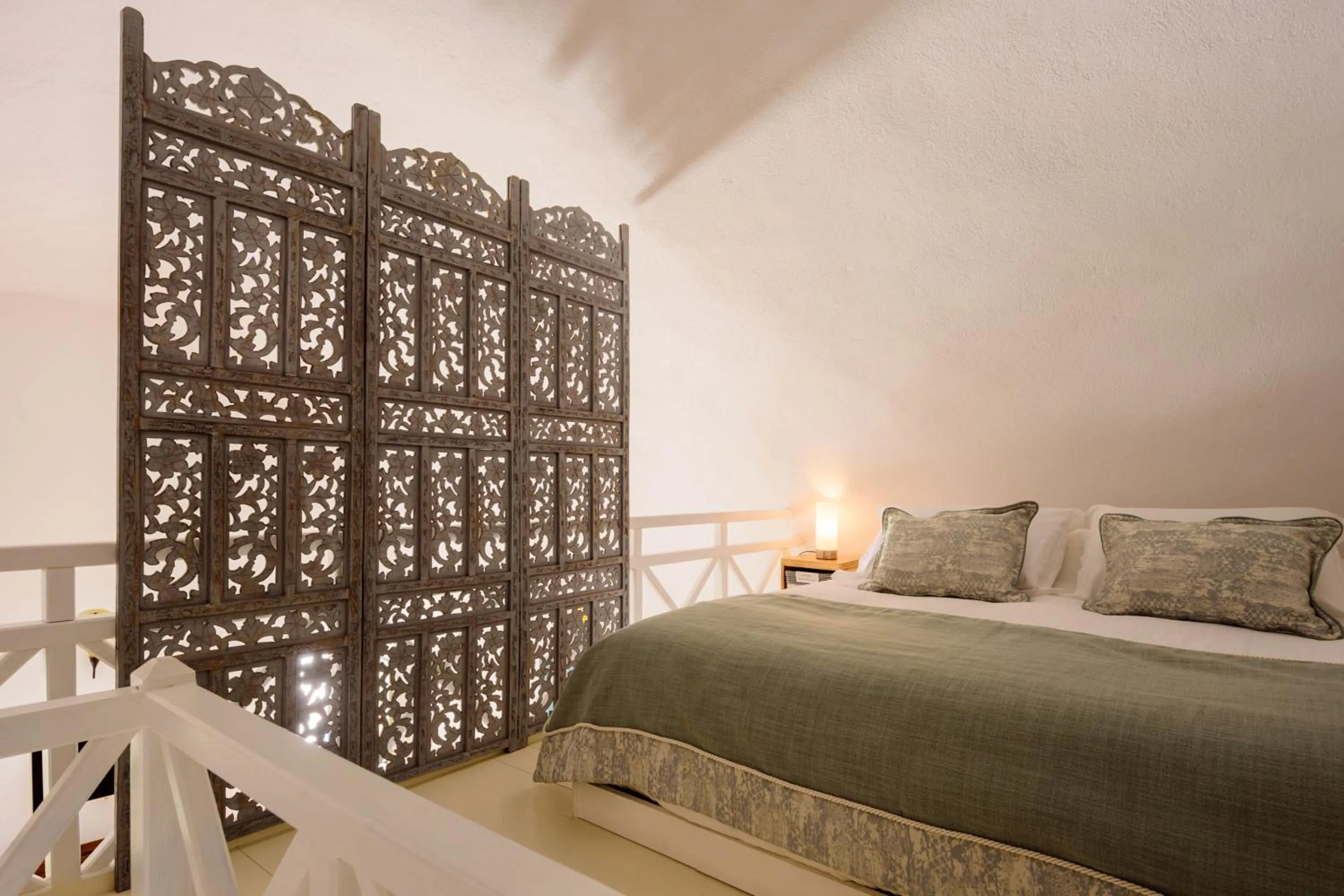 Bed in Fanari Villas