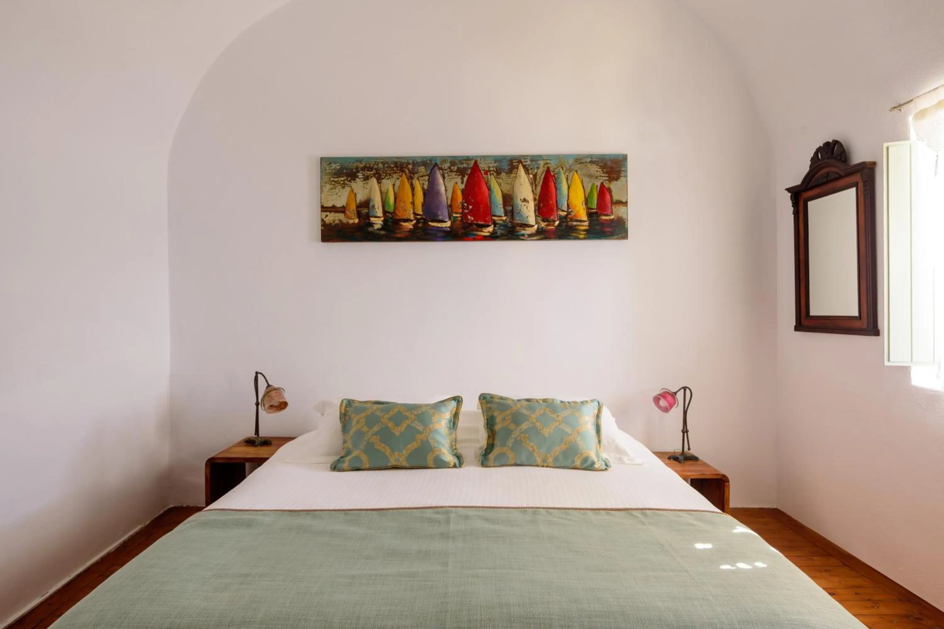 Bed in Fanari Villas