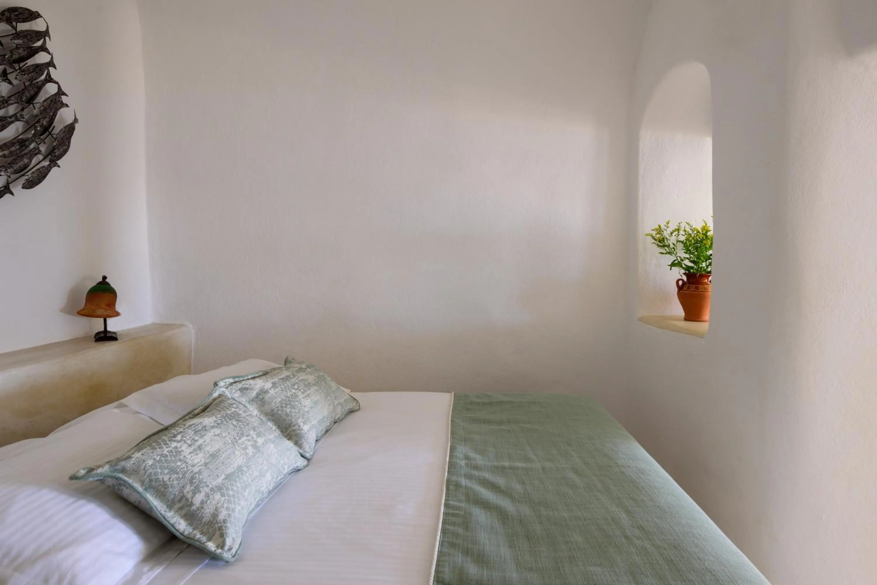 Bed in Fanari Villas