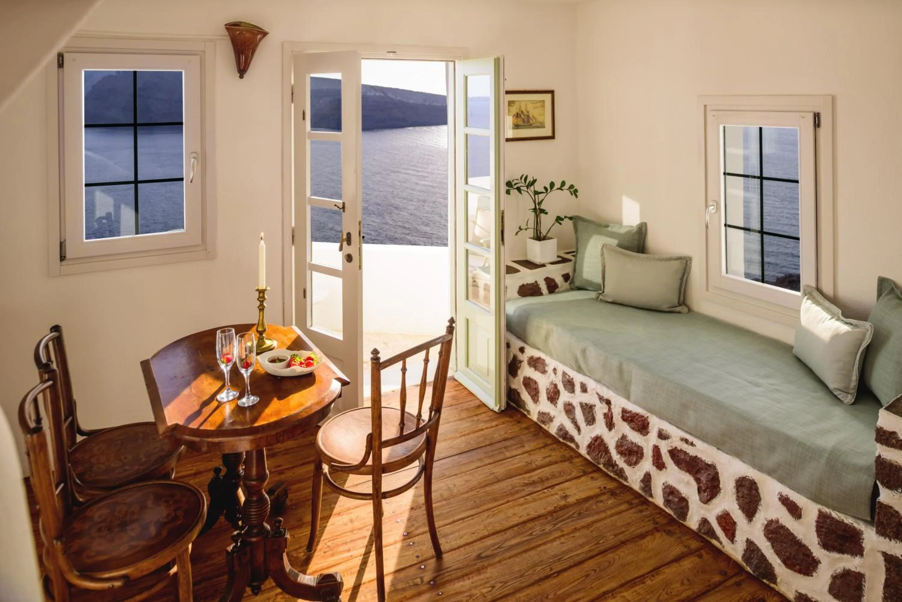 Bed in Fanari Villas