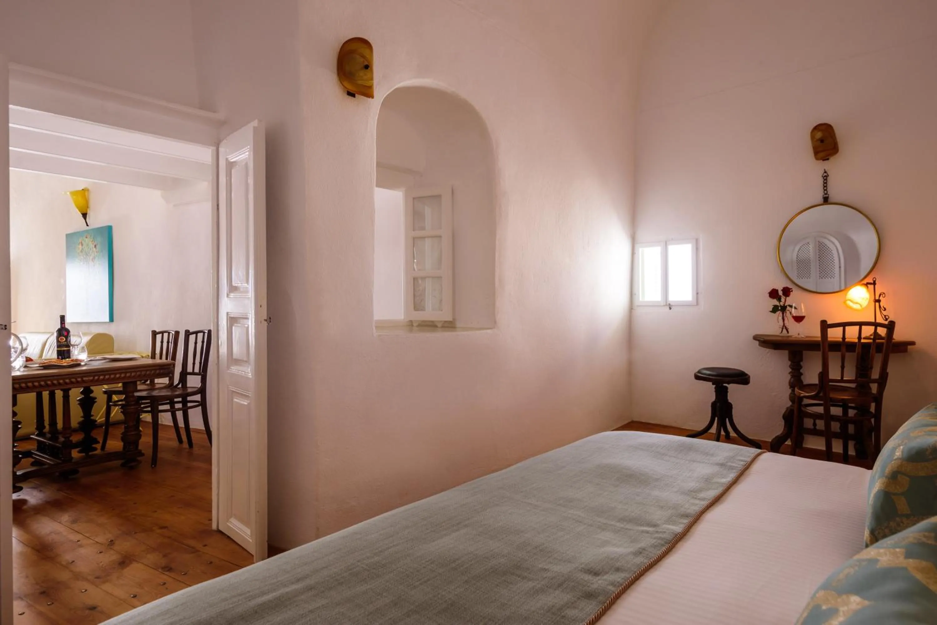 Bed in Fanari Villas