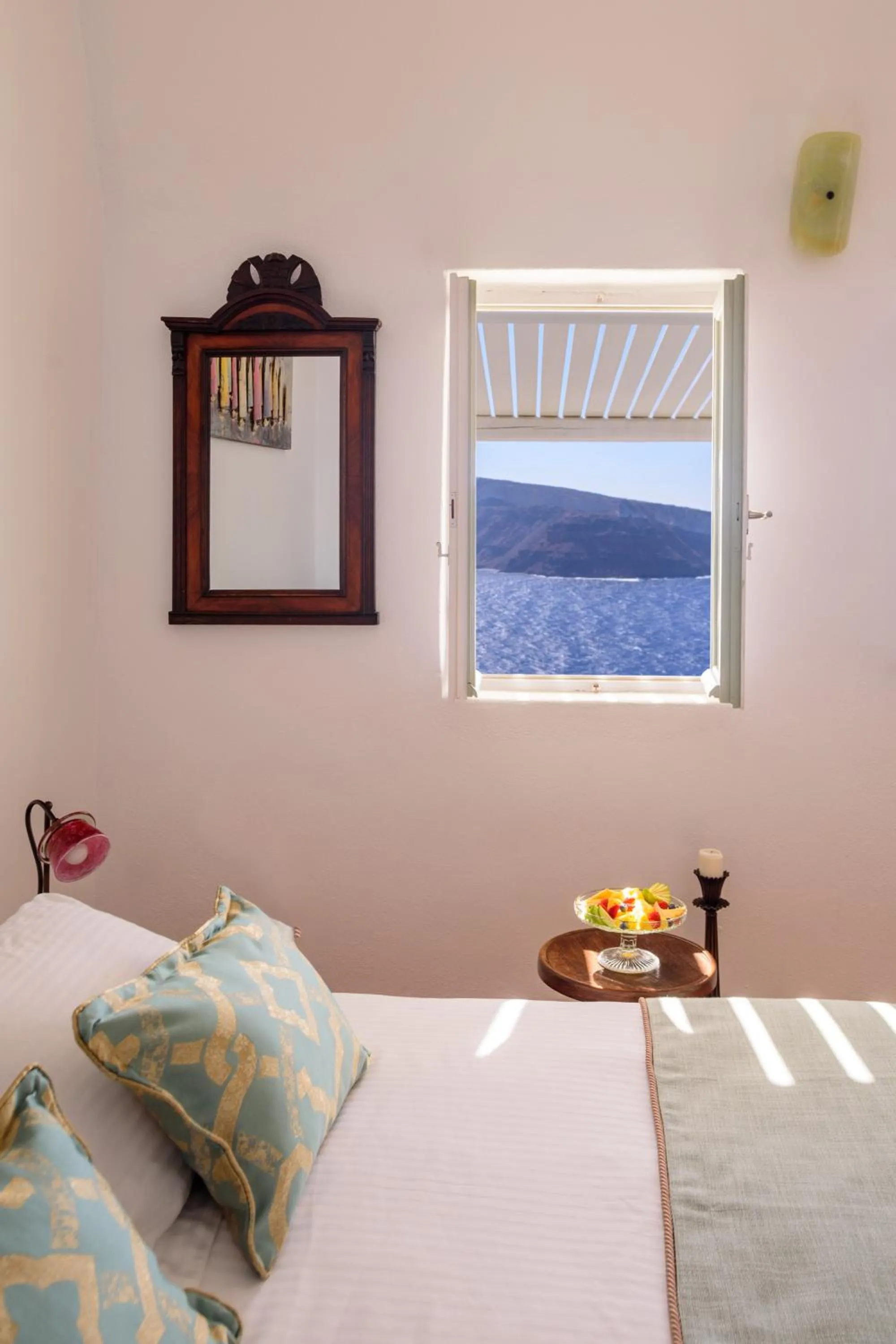 Bed in Fanari Villas