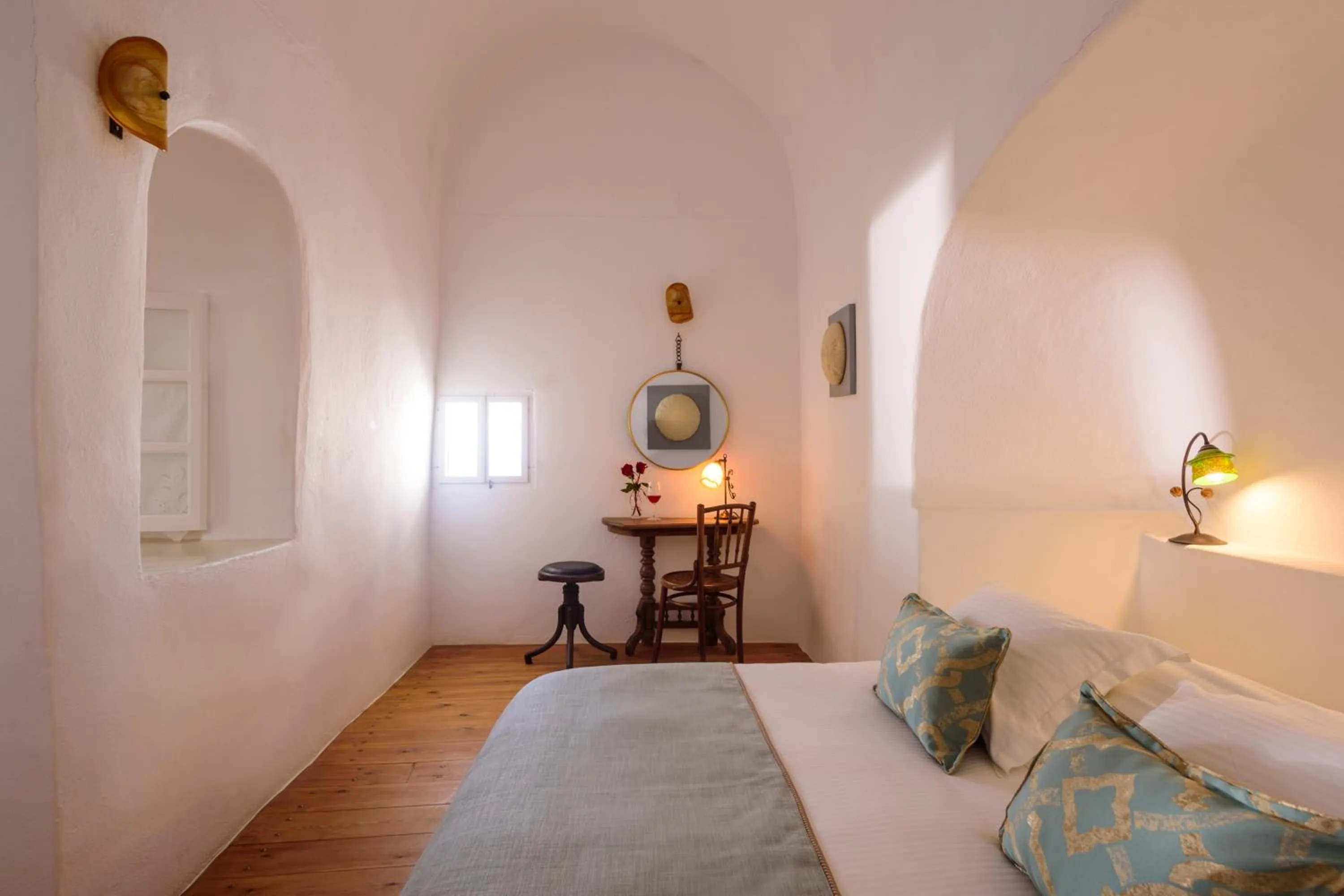 Bed in Fanari Villas