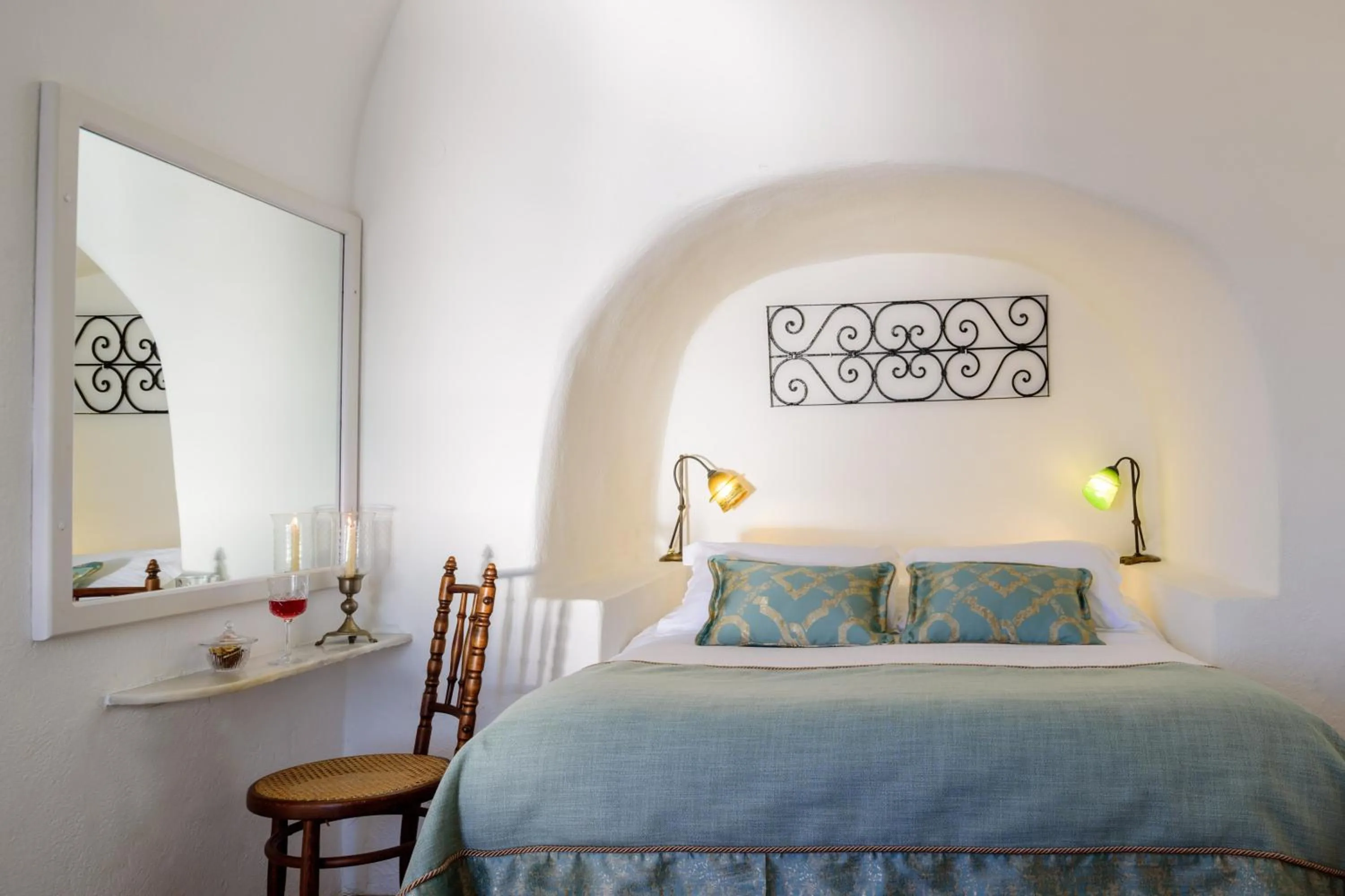 Bed in Fanari Villas