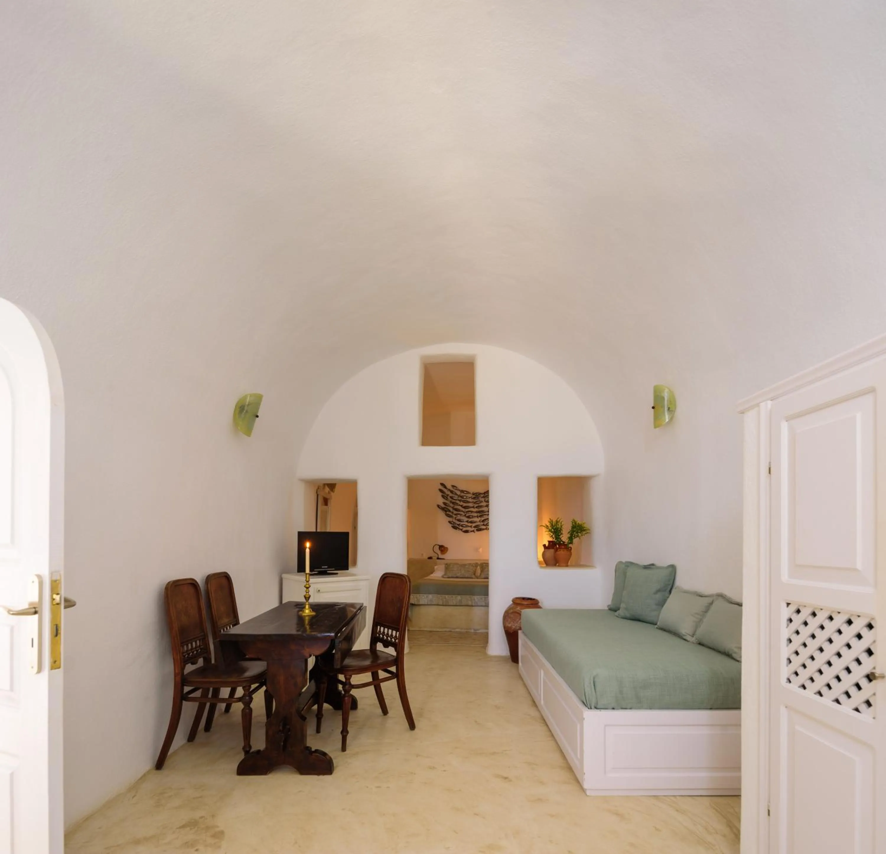 Bed in Fanari Villas