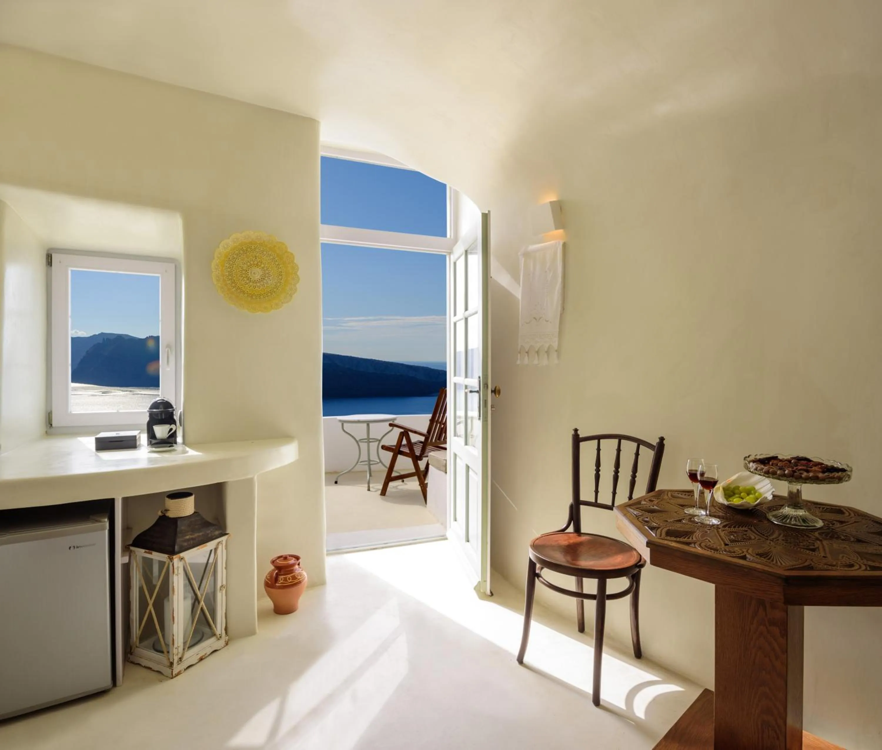 Bed in Fanari Villas