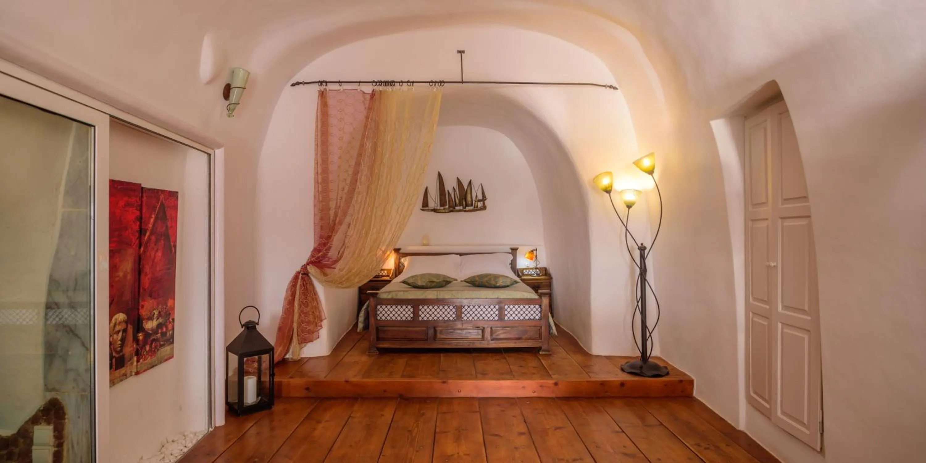 Bed in Fanari Villas