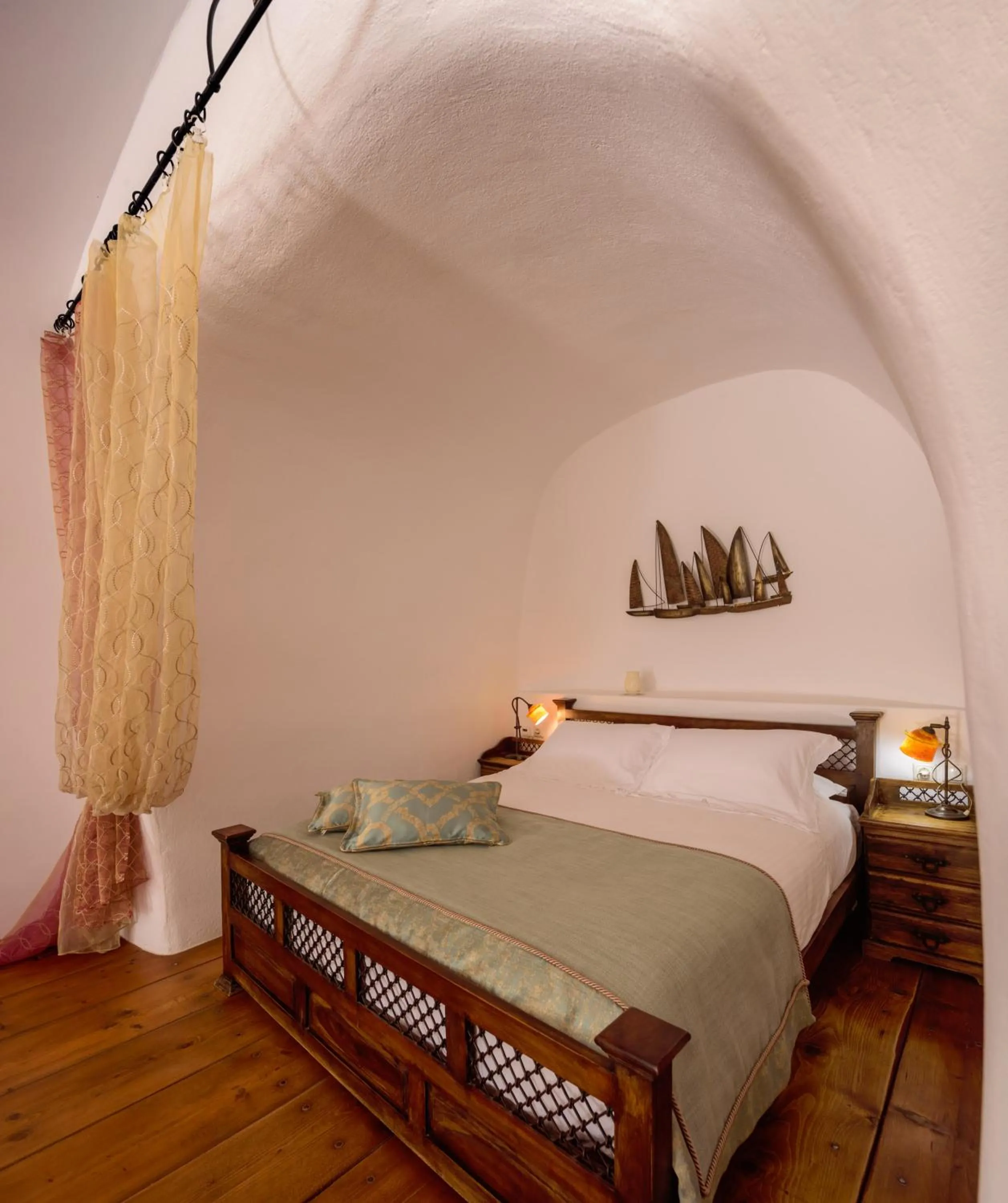 Bed in Fanari Villas