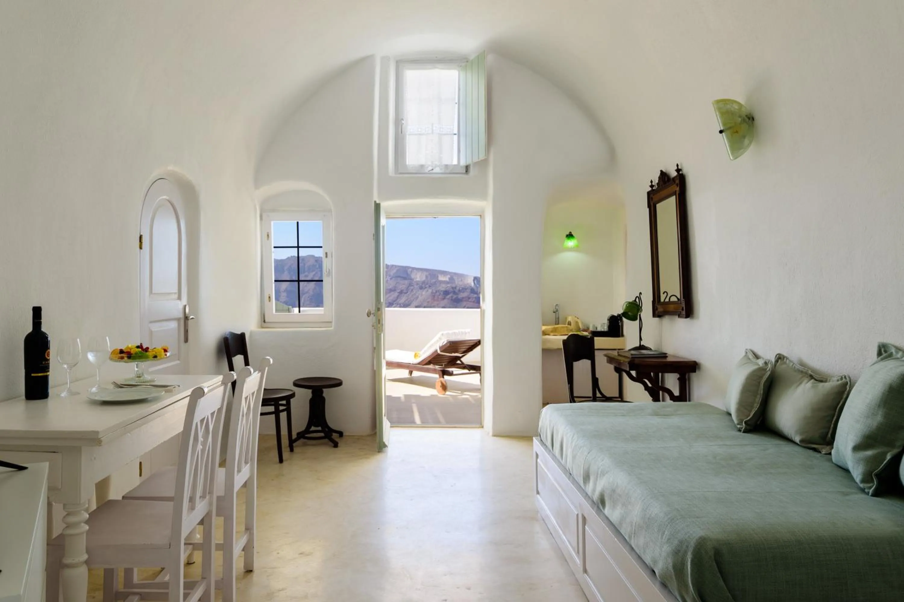 Bed in Fanari Villas