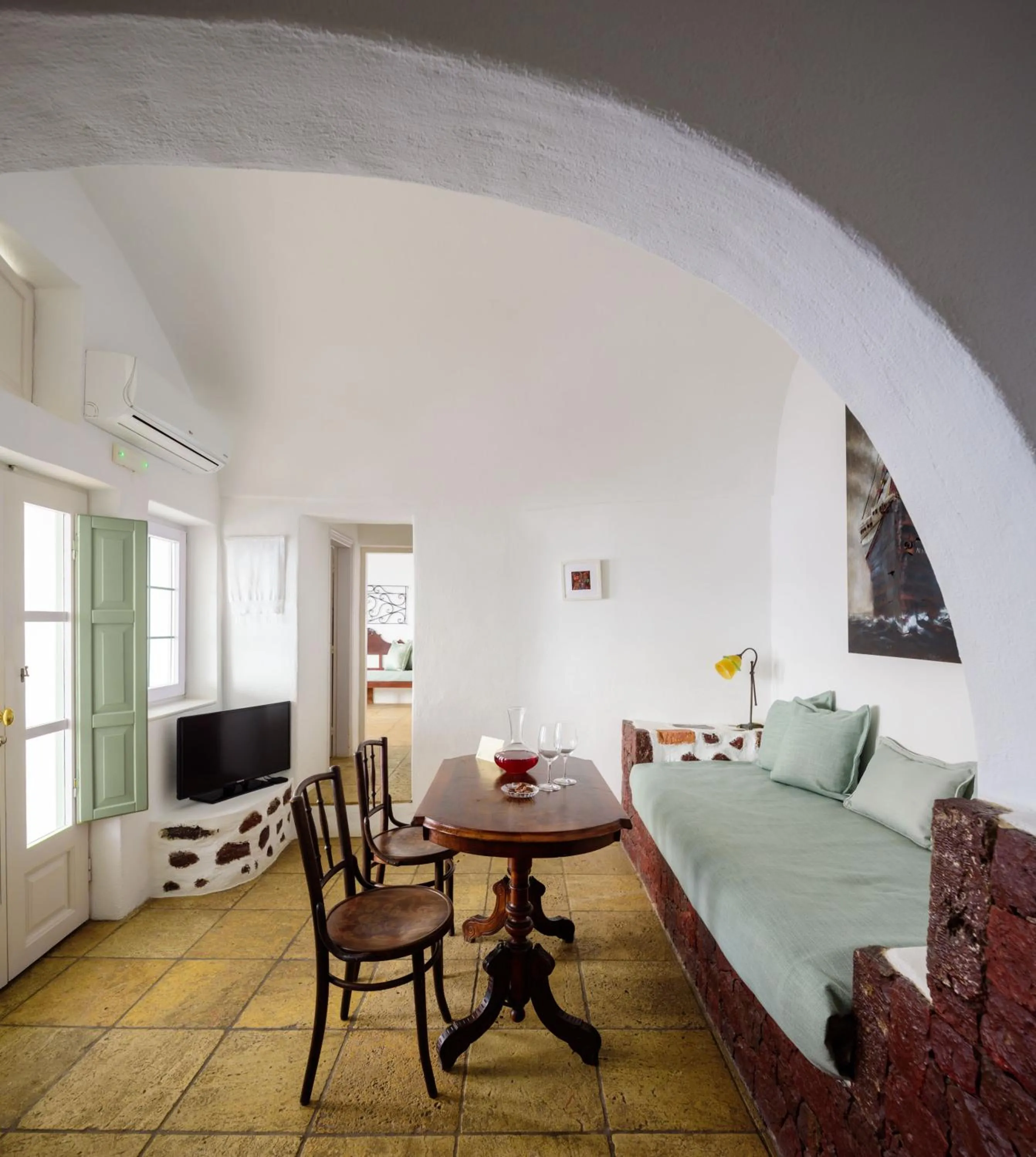 Bed in Fanari Villas