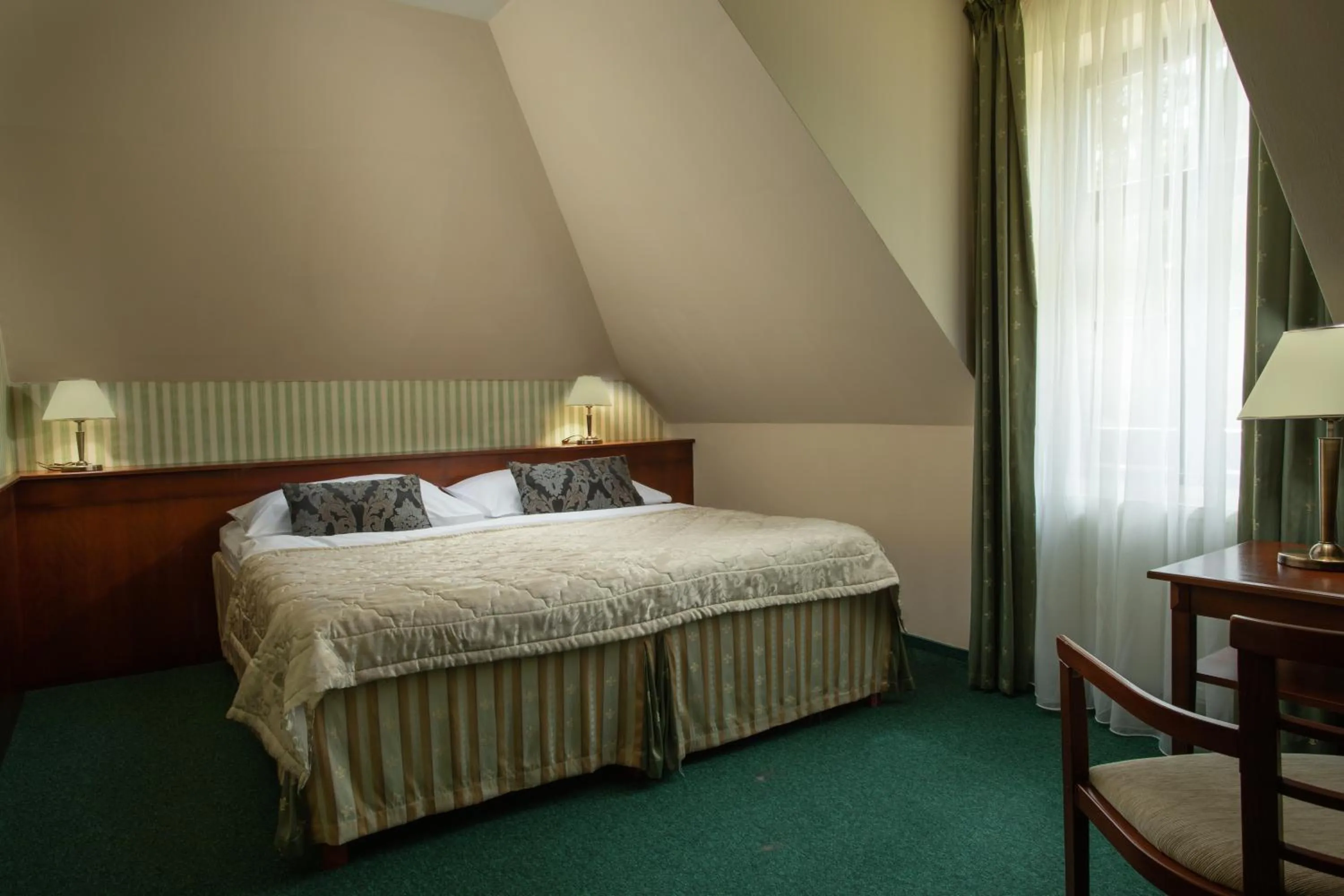 Bed in Wellness Golf Hotel Morris