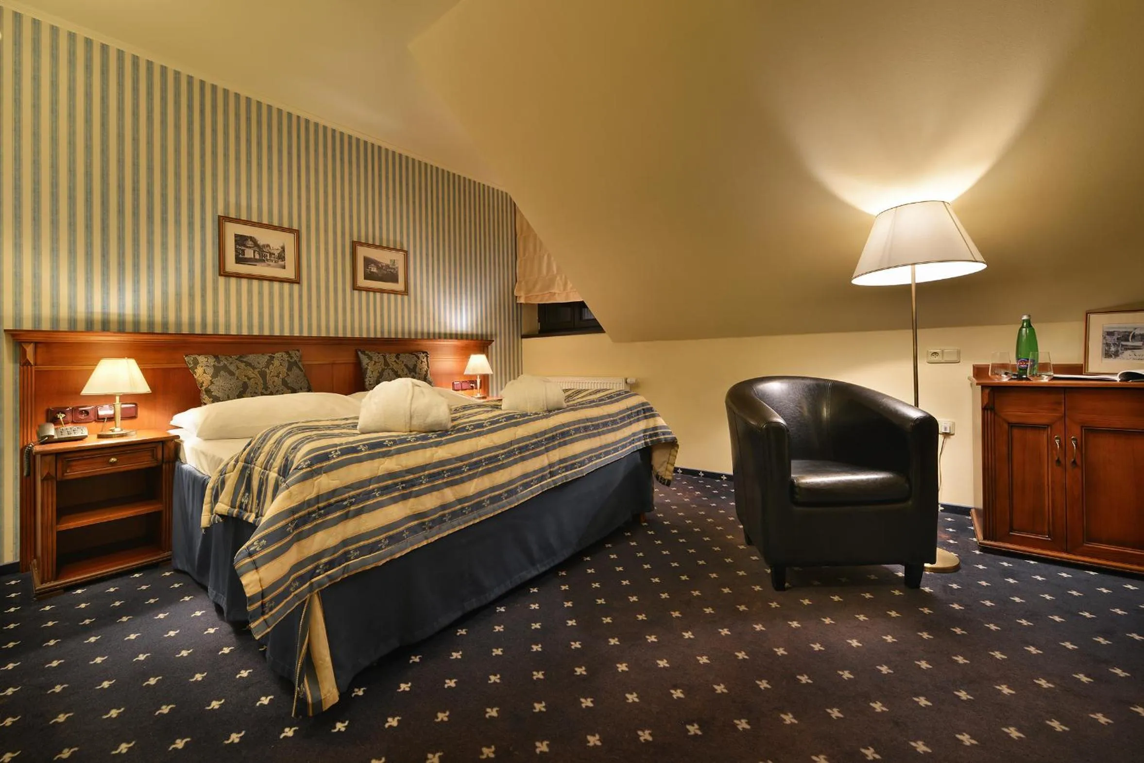 Bed in Wellness Golf Hotel Morris